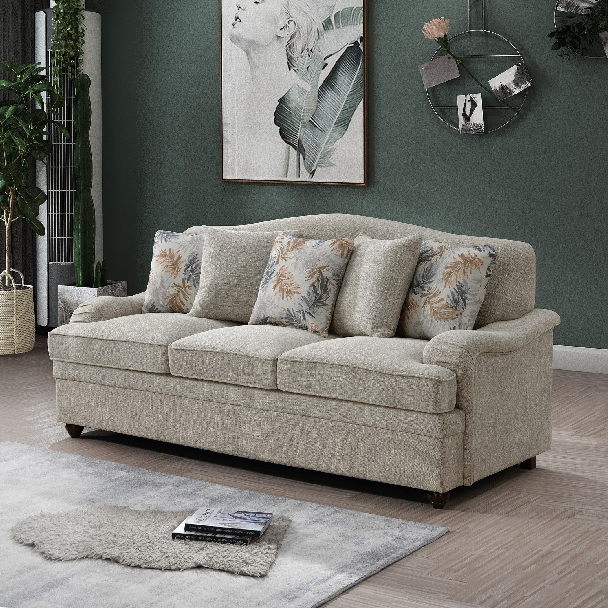 طقم كنب قماش 3+2+1+1 مقاعد مع 11 وسادة من كولومبو-hbxlivingroom-sofasandarmchairs-sofas-image-2