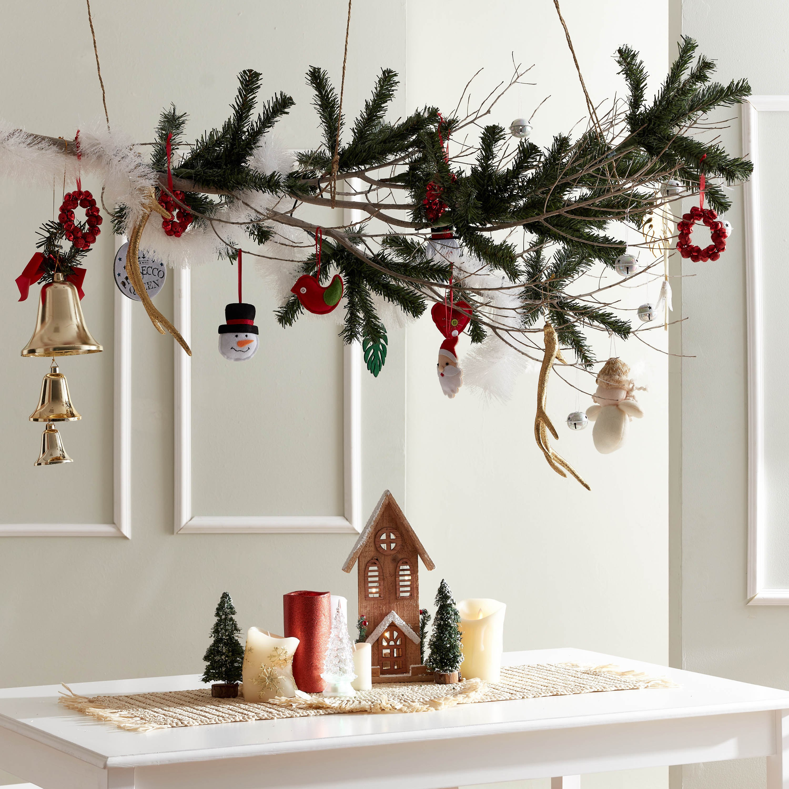 Alaska Hanging Glittered Leaf - 10 cm-hbxhomeware-hbxdecorandfurnishings-image-4