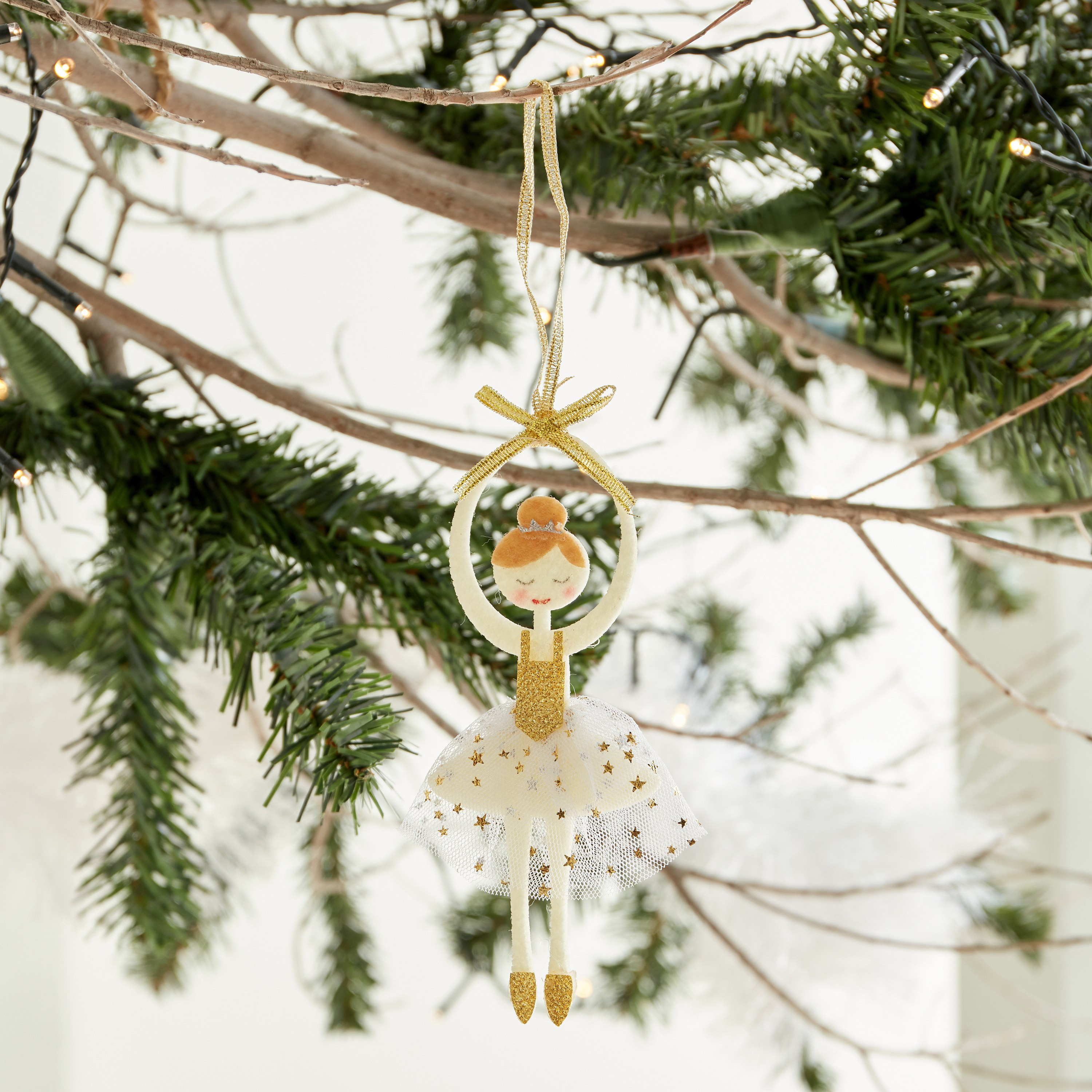 Alaska Fabric Ballerina Decorative Hanging - 14 cm-hbxhomeware-hbxdecorandfurnishings-image-1