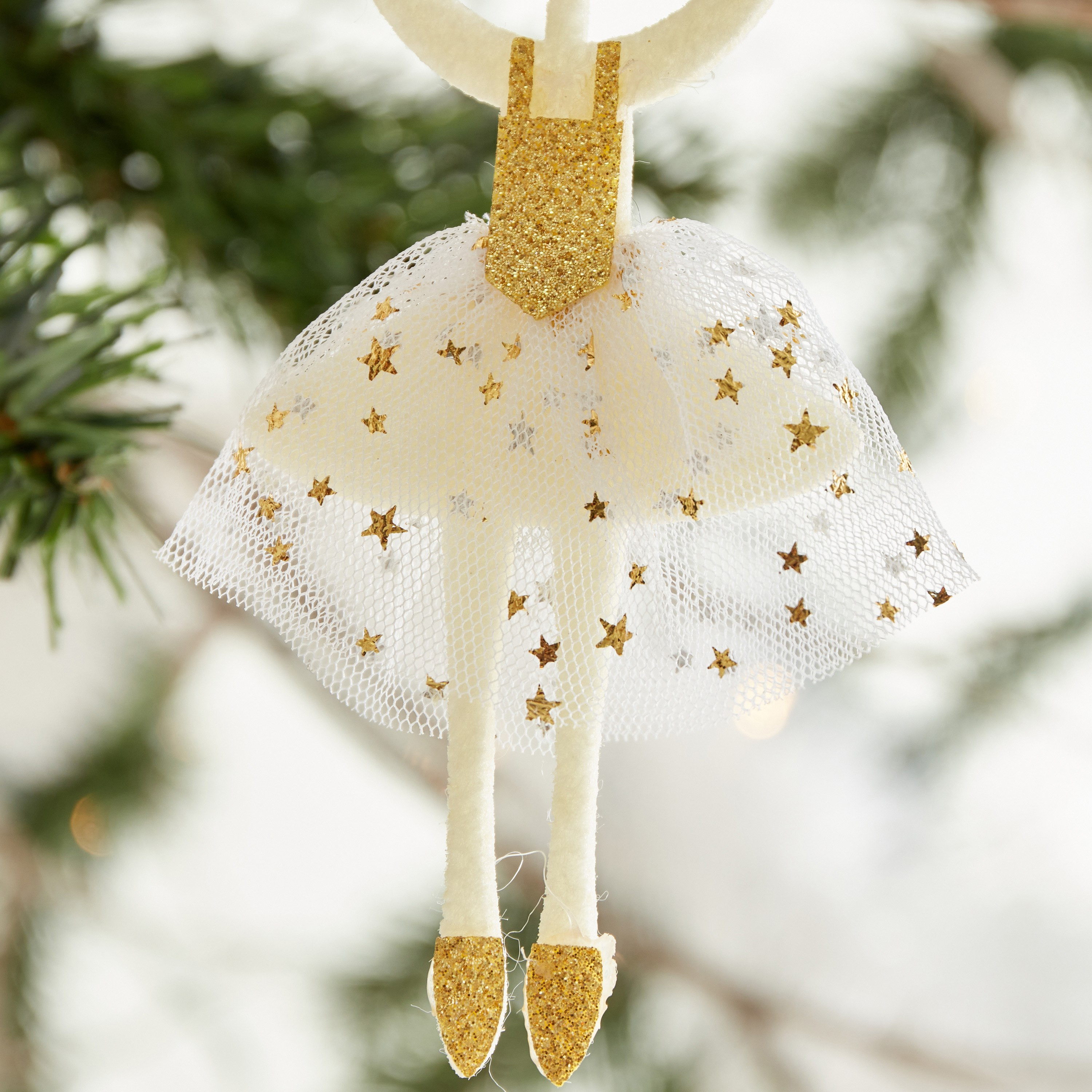 Alaska Fabric Ballerina Decorative Hanging - 14 cm-hbxhomeware-hbxdecorandfurnishings-image-2