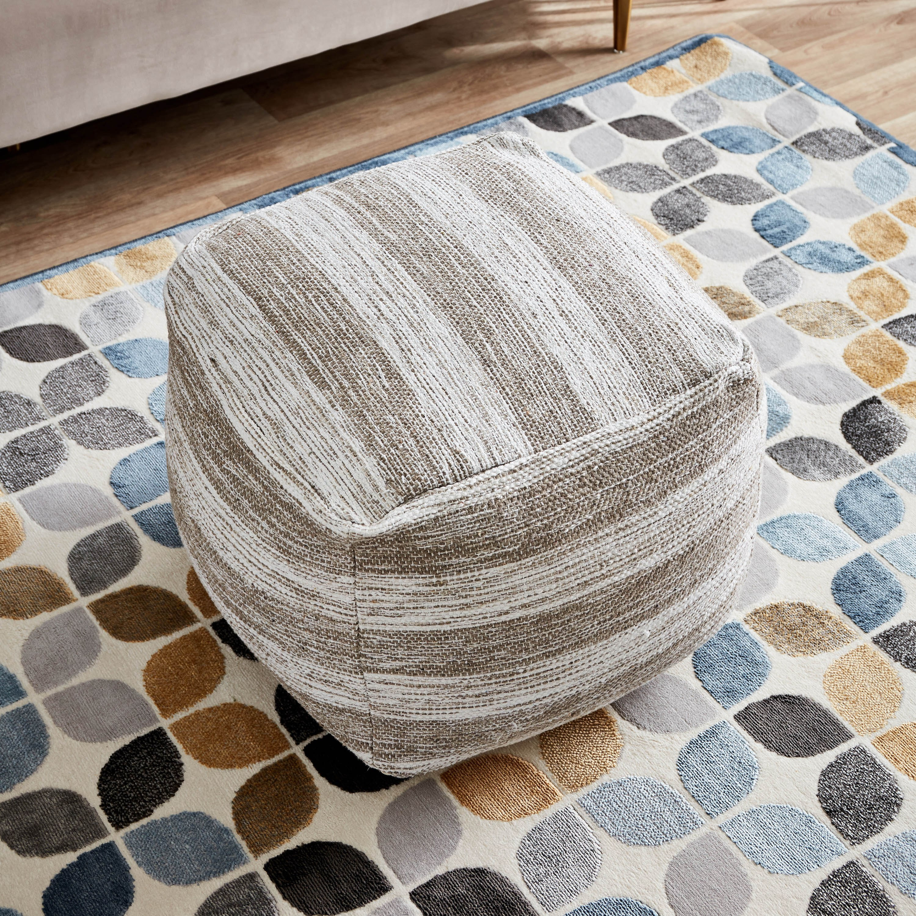 مقعد بوف قطن من ماديسون - 45x45x40 سم-hbxlivingroom-sofasandarmchairs-ottomansandfootstools-image-2