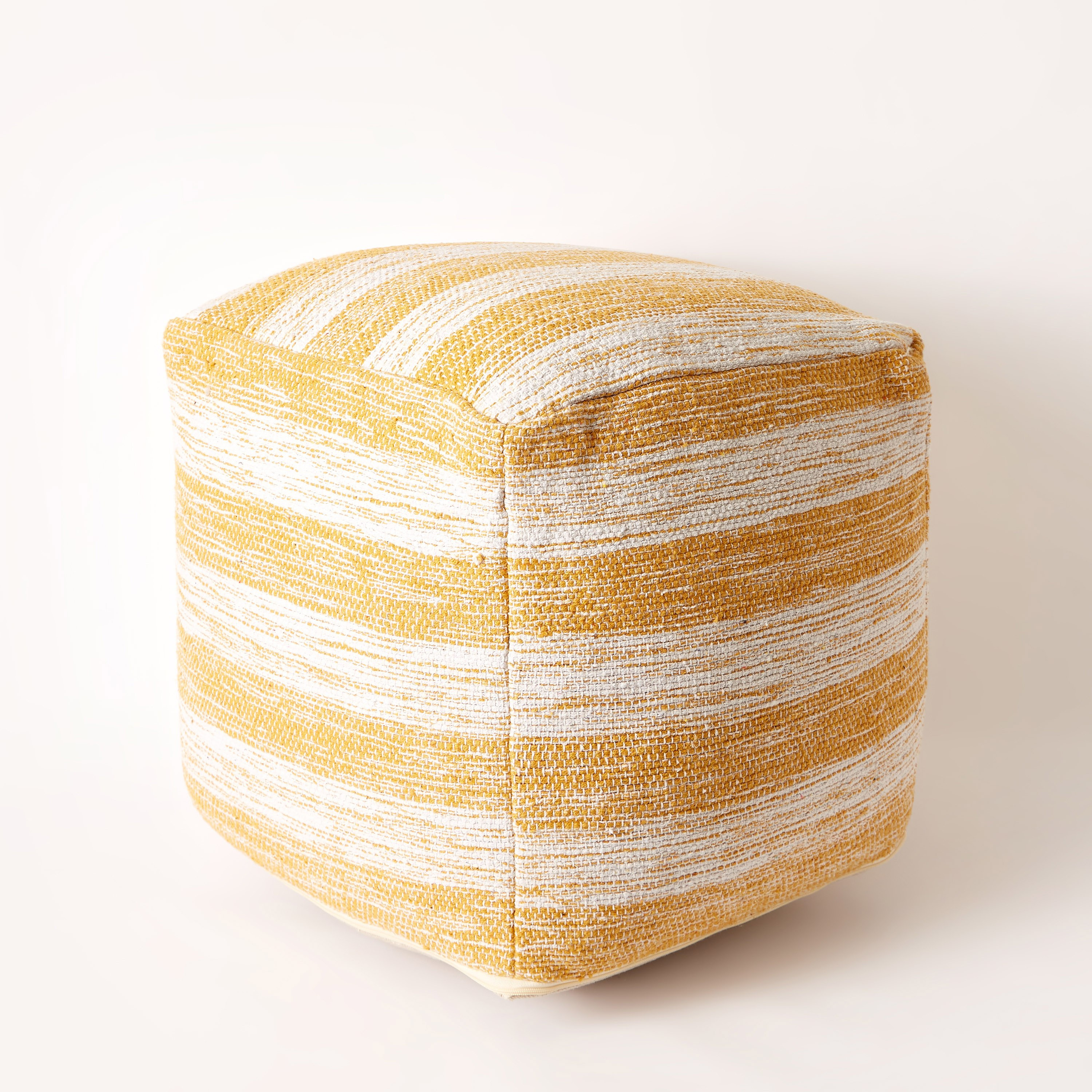 Madison Cotton Pouf - 45x45x40 cm-hbxlivingroom-sofasandarmchairs-ottomansandfootstools-image-5