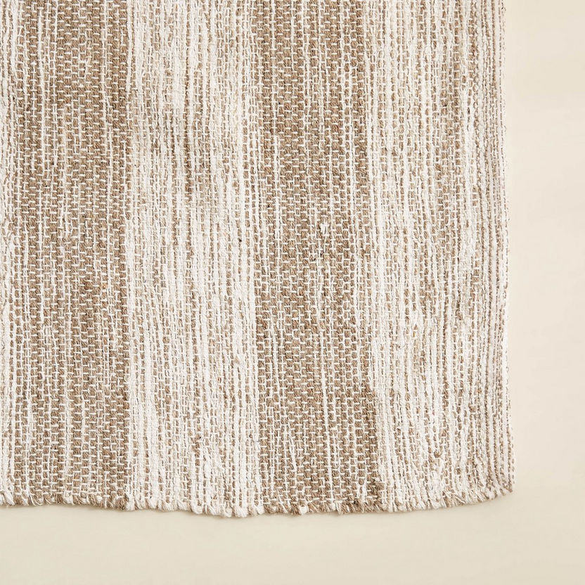 Madison Cotton Stripe Dhurrie - 110x160 cm-Rugs-image-1