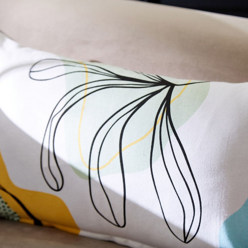 Nova Abstract Floral Print Cushion Cover - 30x50 cm-Cushion Covers-image-1