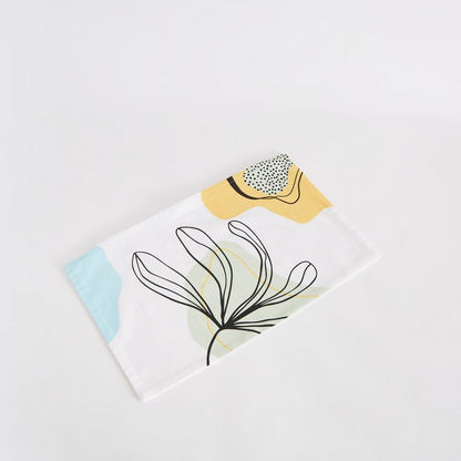 Nova Abstract Floral Print Cushion Cover - 30x50 cms
