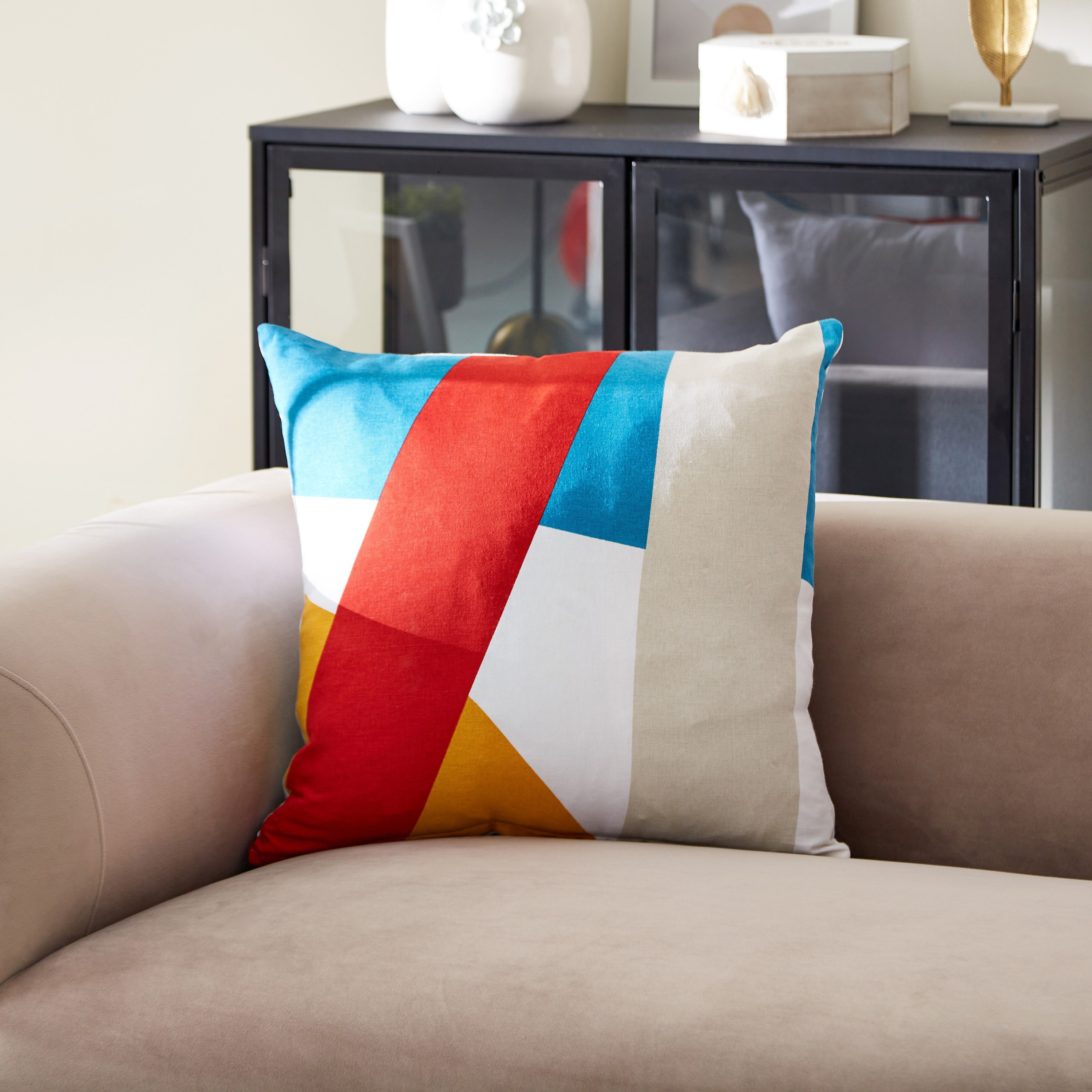 غطاء وسادة بطبعات قوالب ملونة من نوفا - 50x50 سم-hbxhomeware-cushionsandcovers-cushioncovers-image-1