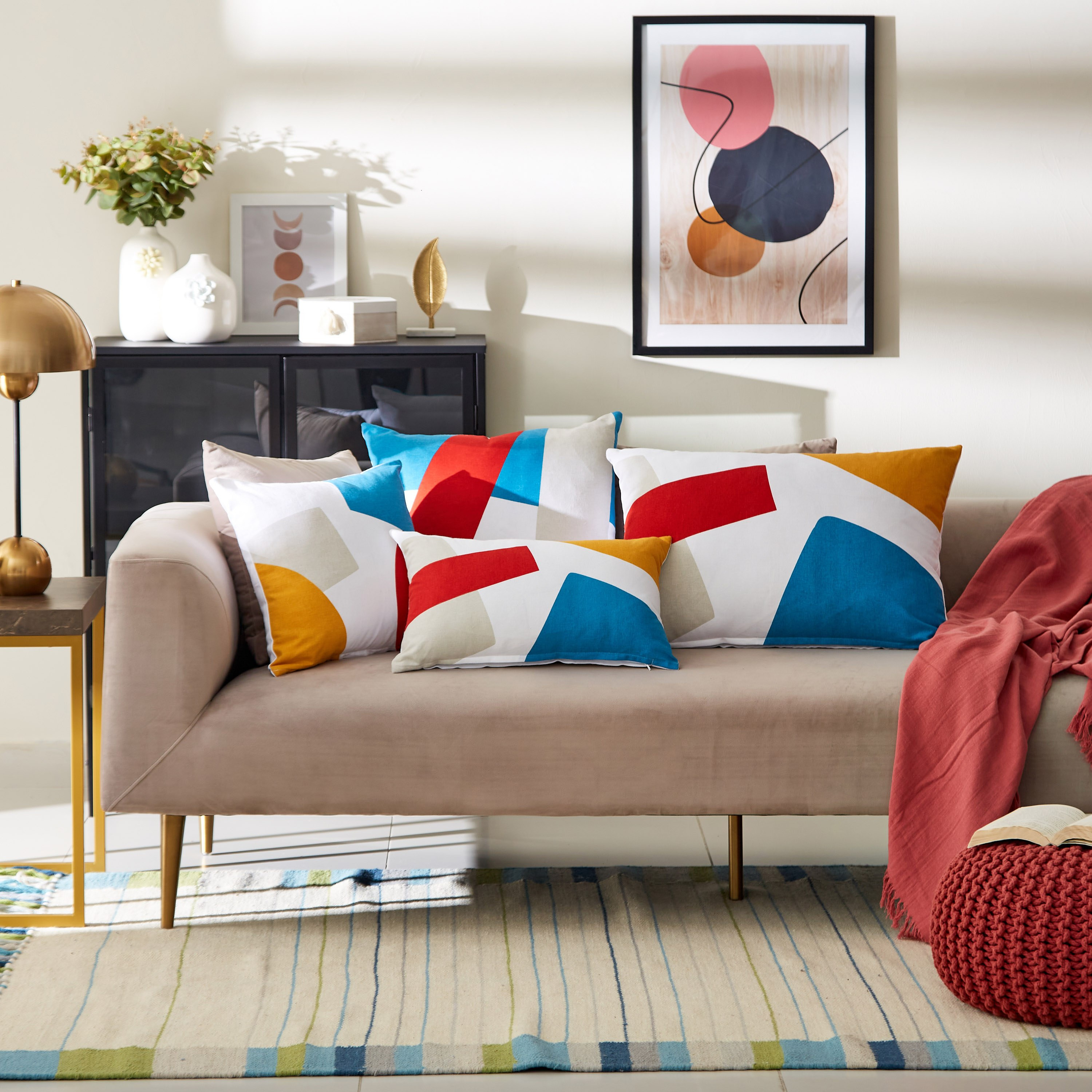 غطاء وسادة بطبعات قوالب ملونة من نوفا - 40x40 سم-hbxhomeware-cushionsandcovers-cushioncovers-image-4