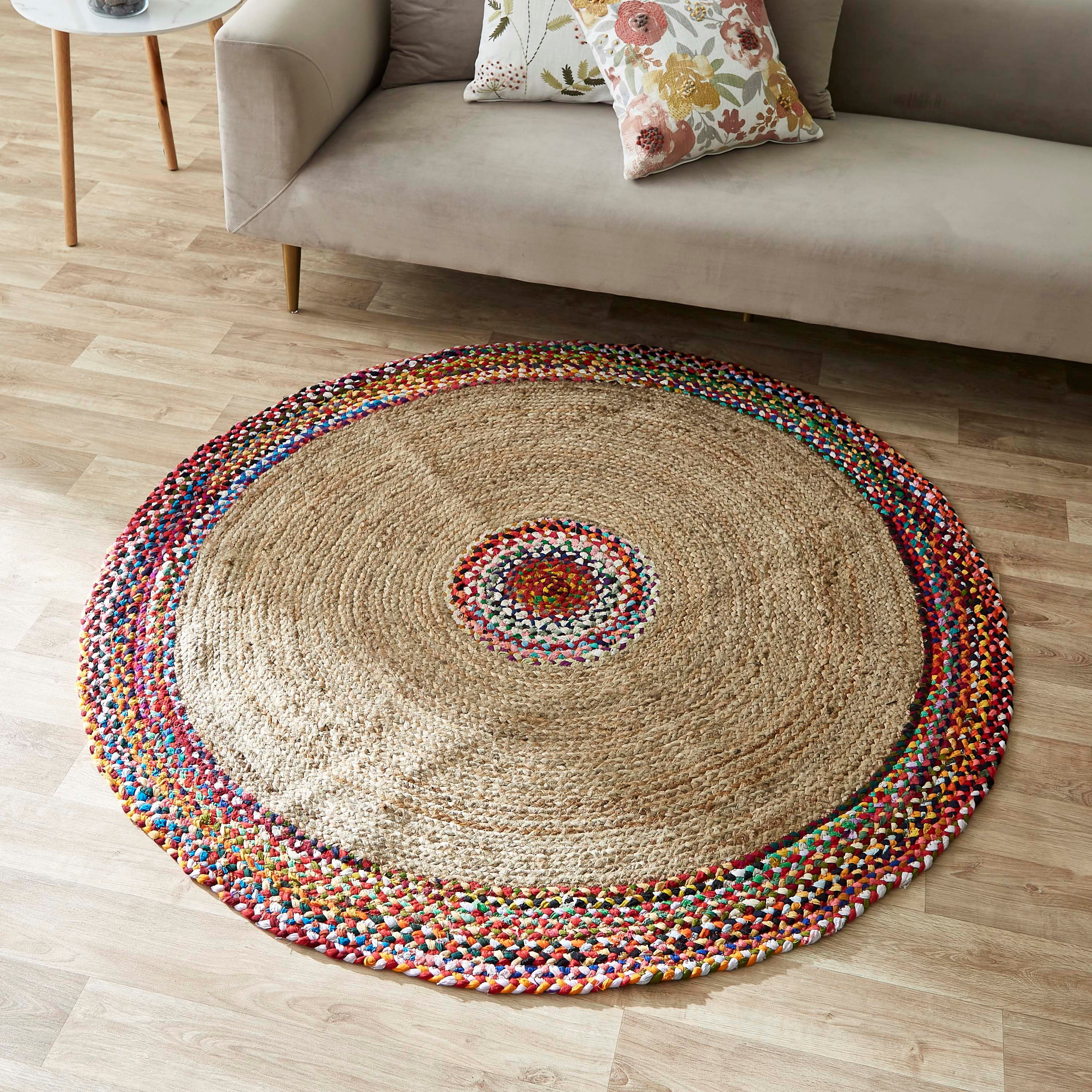 سجادة جوت مصنوعة يدويا من بوهو بيلا - 90 سم-hbxdecorandfurnishings-floorcoverings-rugs-image-1