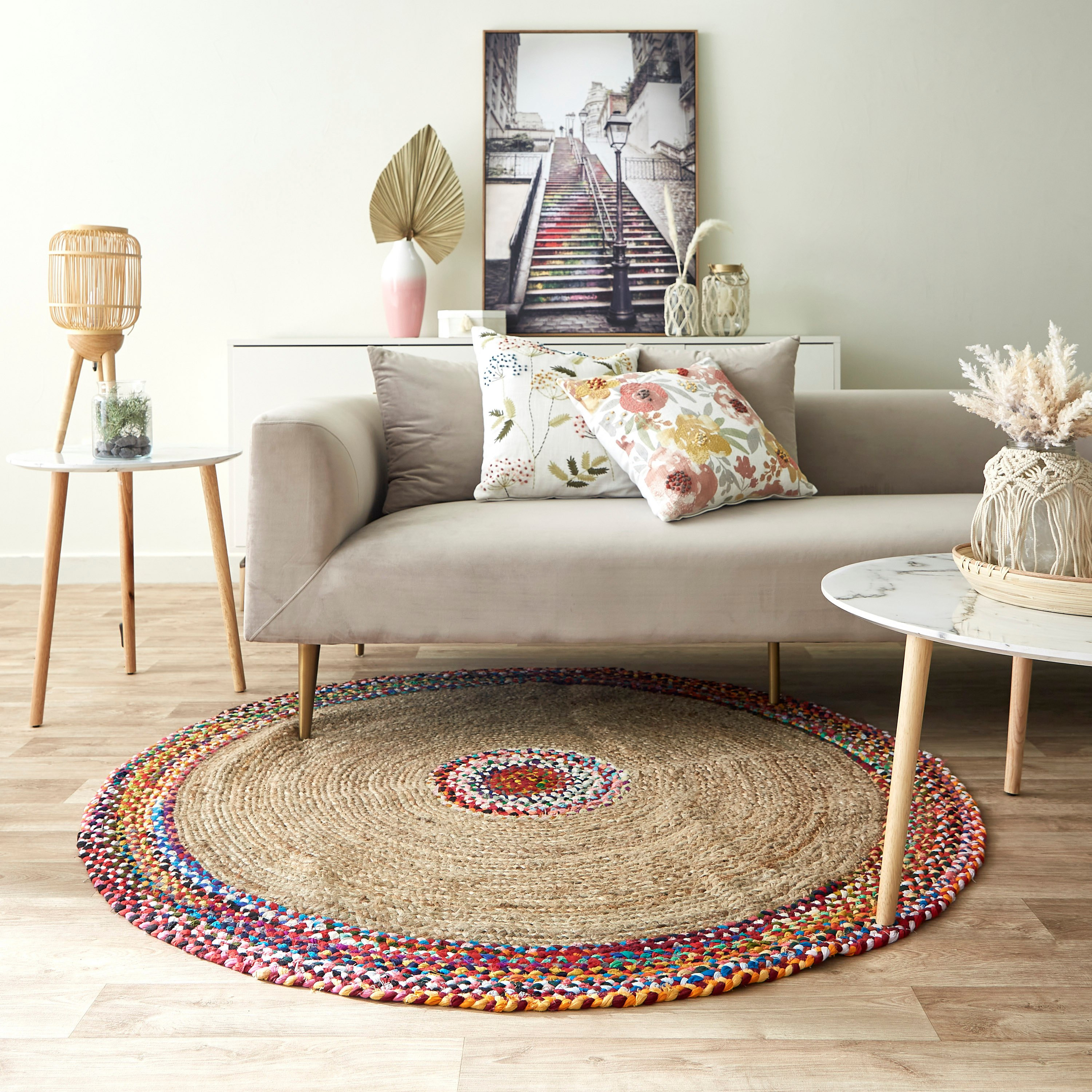 سجادة جوت مصنوعة يدويا من بوهو بيلا - 90 سم-hbxdecorandfurnishings-floorcoverings-rugs-image-5