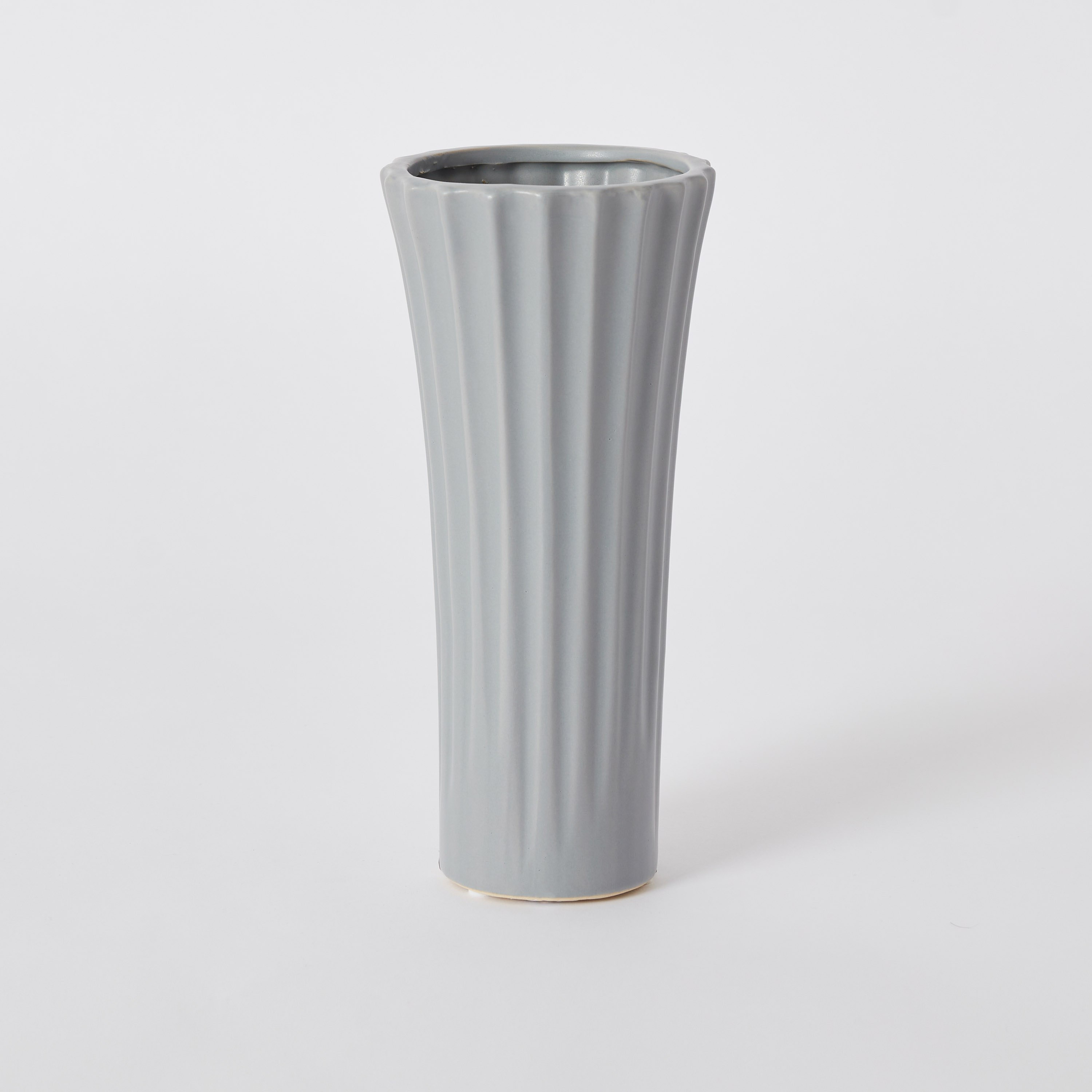 مزهرية سيراميك كبيرة مضلعة من سافير - 12x12x25.5 سم-hbxbedroom-decorandaccessories-vases-image-5