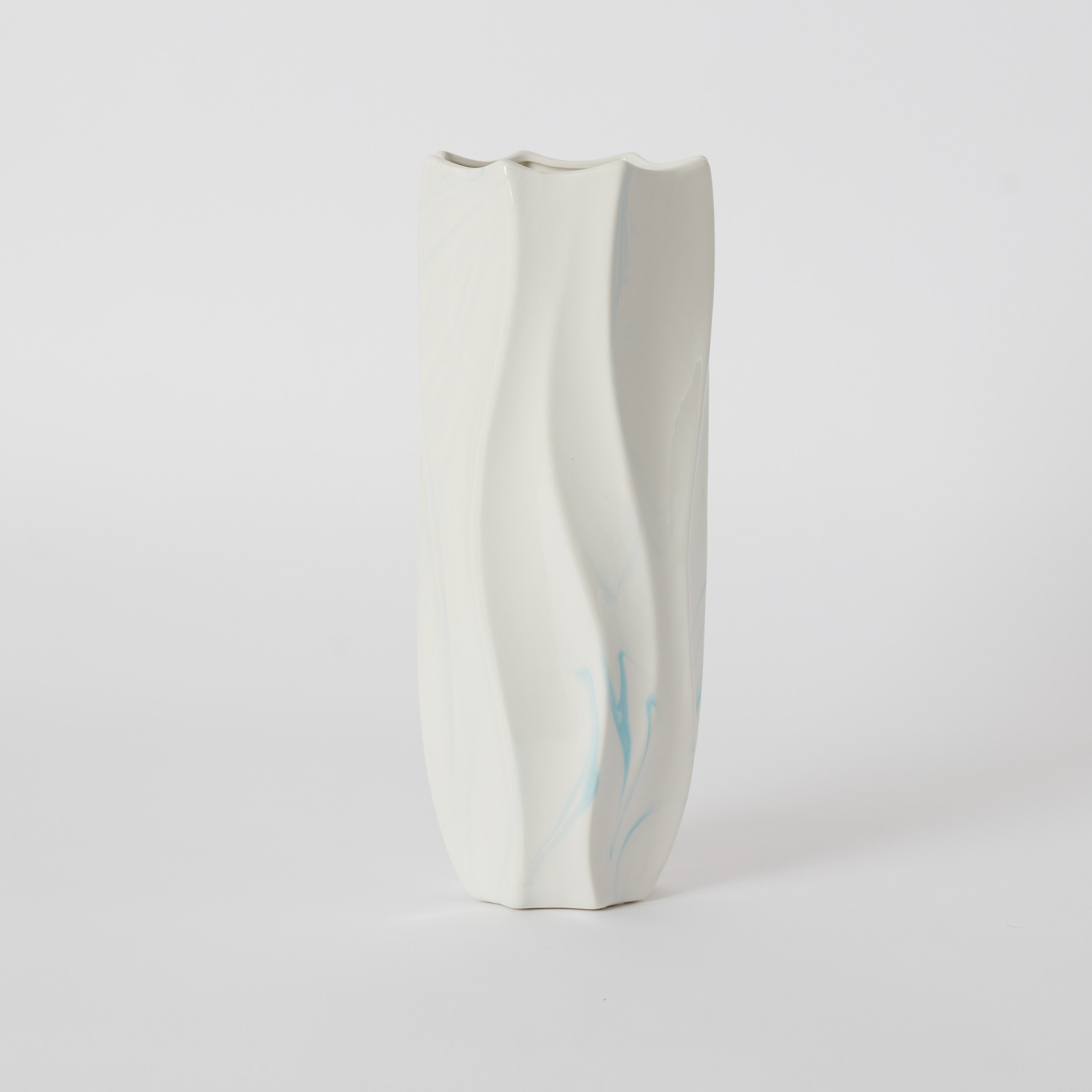 مزهرية سيراميك رخامية عضوية كبيرة من سافير - 14x14x34 سم-hbxbedroom-decorandaccessories-vases-image-5