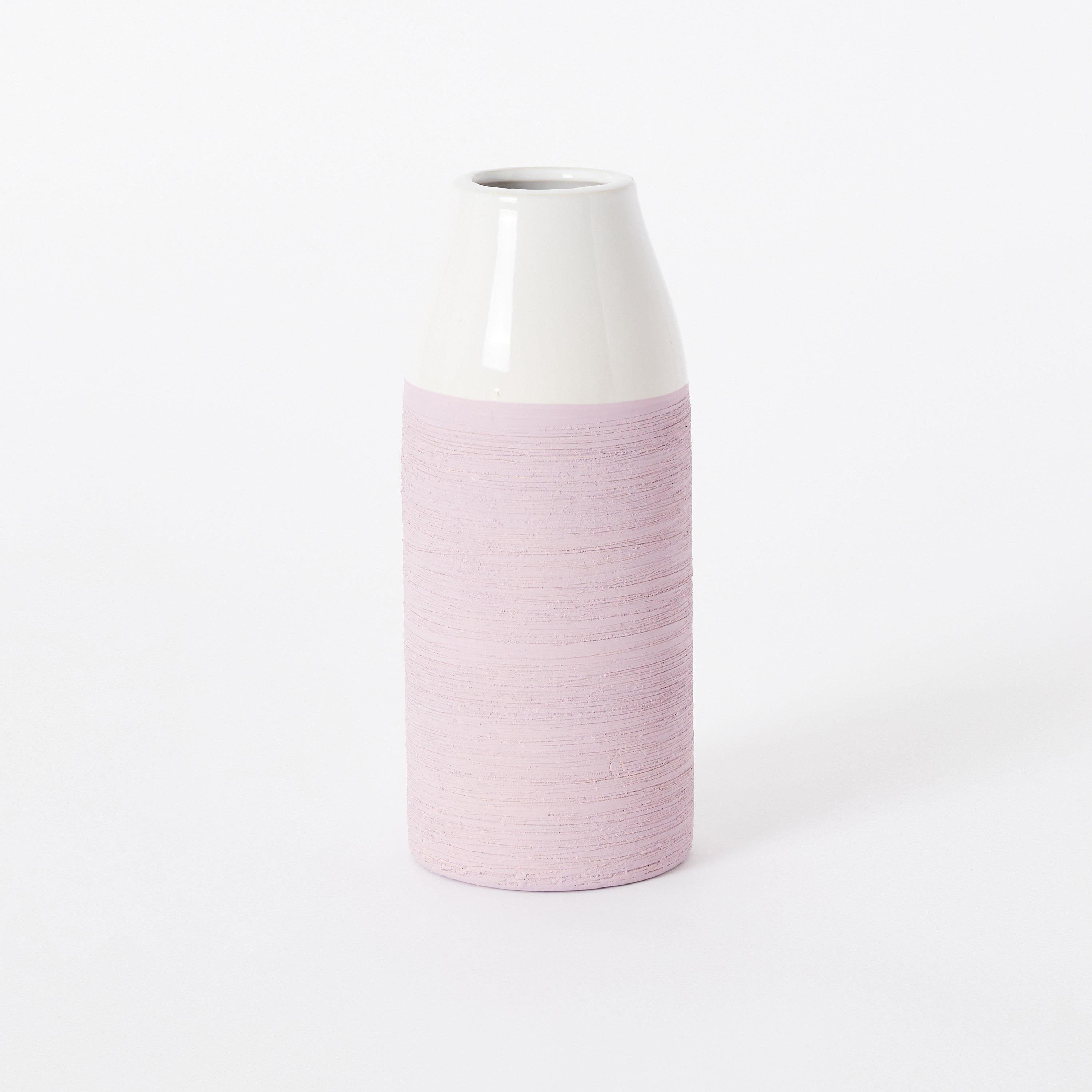 مزهرية سيراميك ثنائية اللون من سافير - 9x9x21.5 سم-hbxbedroom-decorandaccessories-vases-image-5