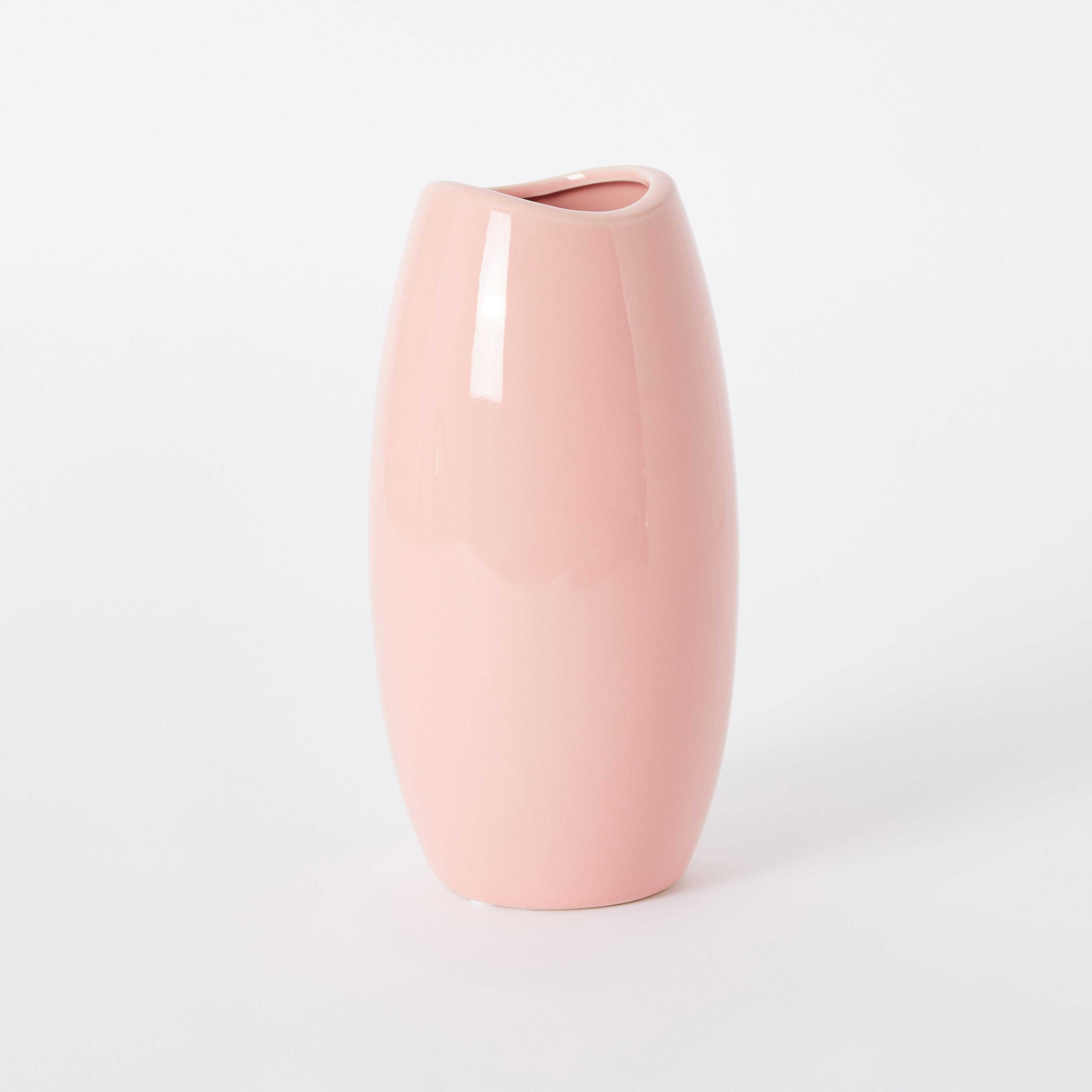Sapphire Ceramic Curvy Neck Large Vase - 12.5x12.5x24 cm-hbxbedroom-decorandaccessories-vases-image-5