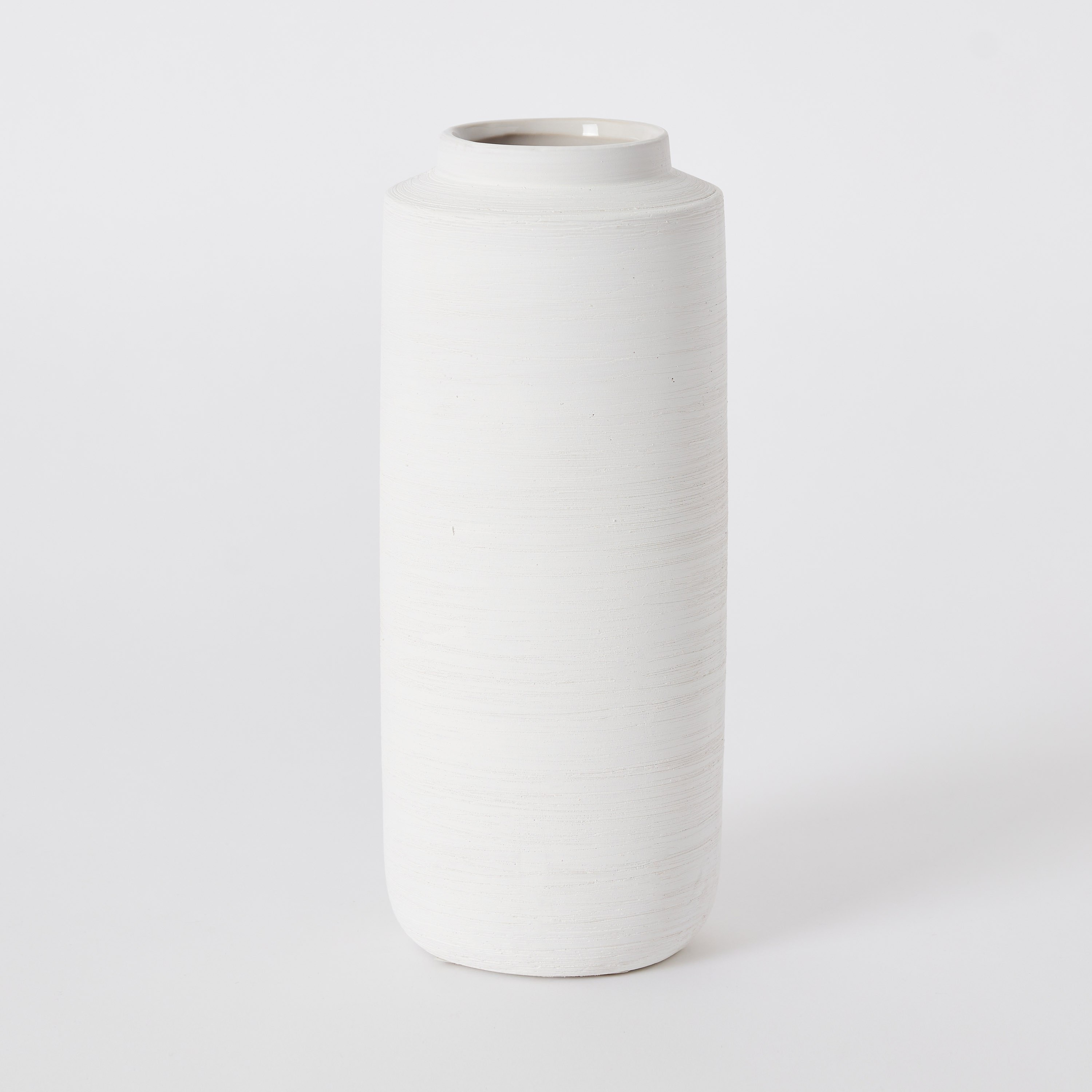 Sapphire Ceramic Textured  Large Cylindrical Vase - 10.5x10.5x25 cm-hbxbedroom-decorandaccessories-vases-image-5