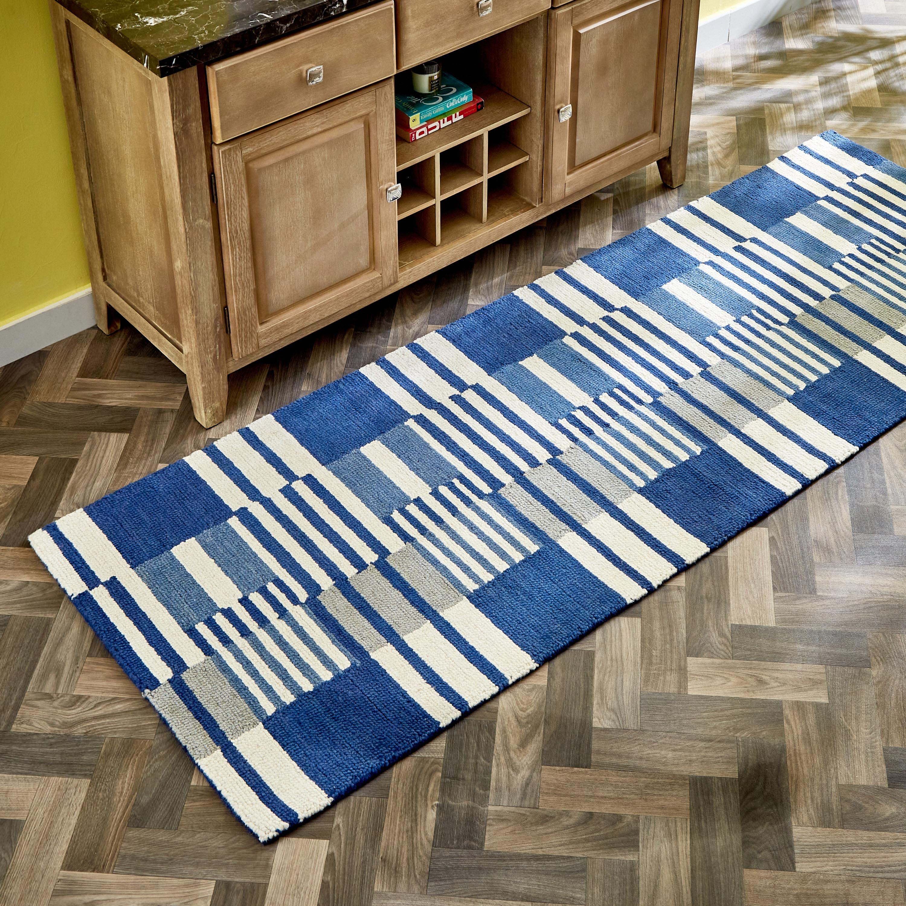 سجادة صوف معنقدة يدويًا من لايجون - 80x230 سم-hbxdecorandfurnishings-floorcoverings-rugs-image-1