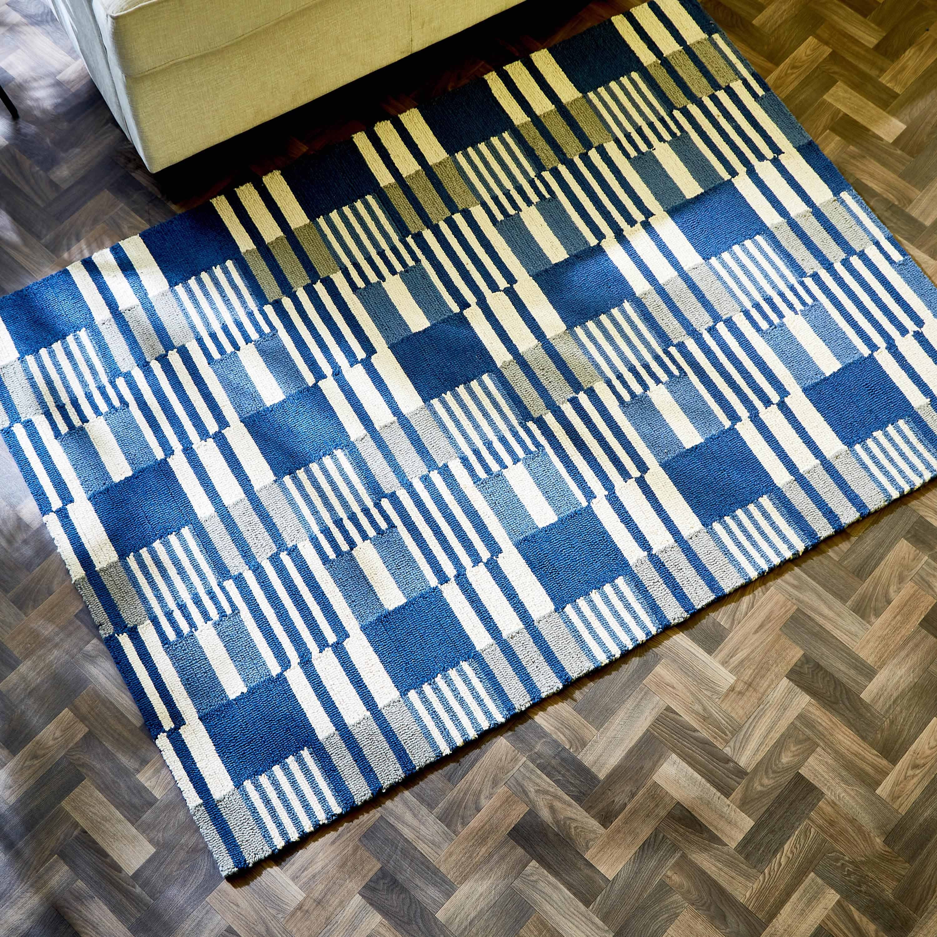 سجادة صوف معنقدة يدويًا من لايجون - 160x230 سم-hbxdecorandfurnishings-floorcoverings-rugs-image-1