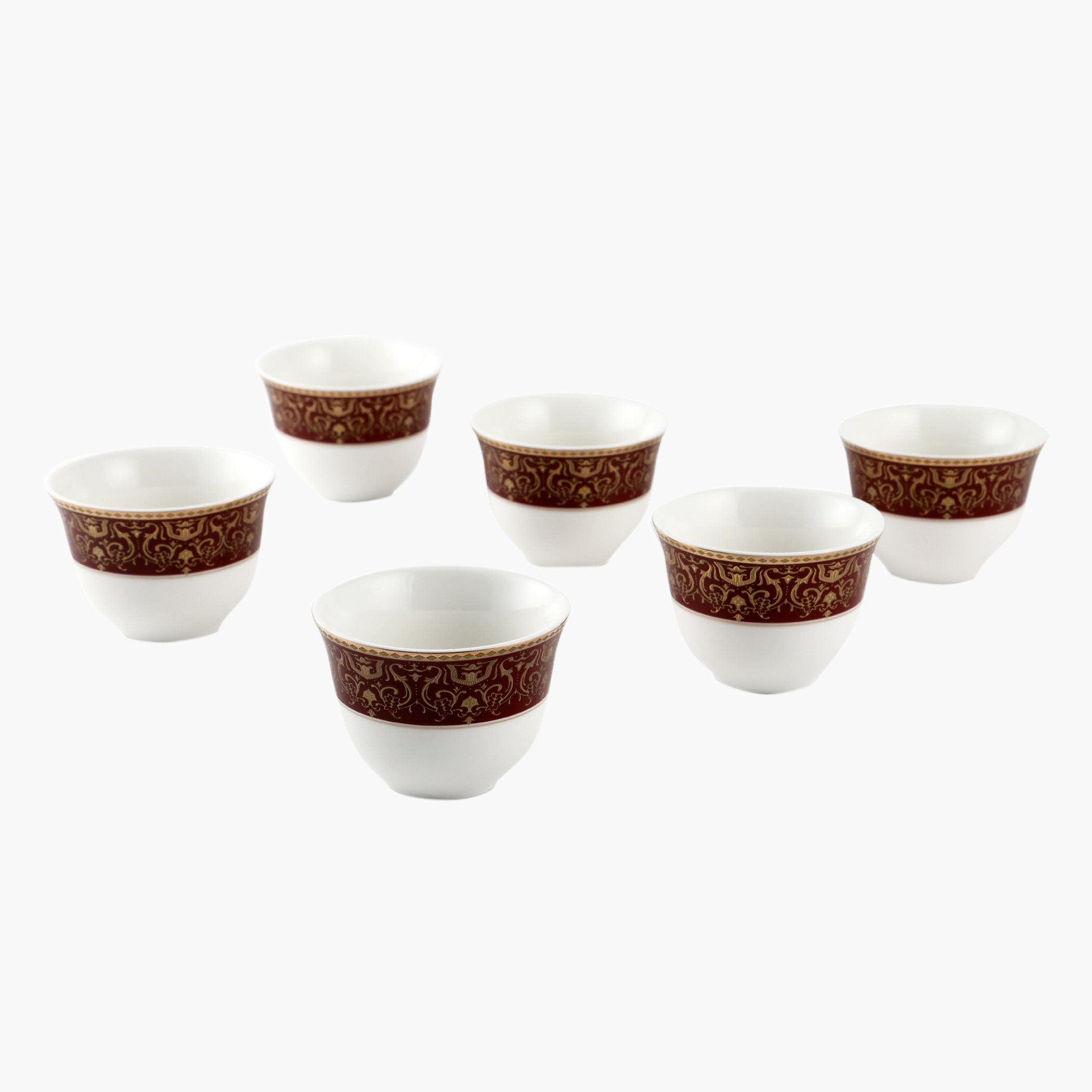 طقم فناجين قهوة بطبعات 6 قطع من تريندي - 70 مل-hbxhomeware-diningandtabletop-coffeeandteasets-image-2