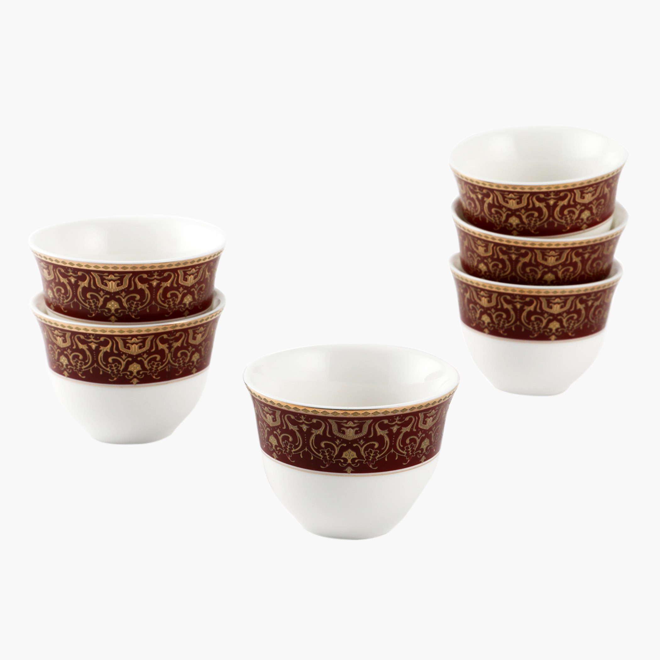 طقم فناجين قهوة بطبعات 6 قطع من تريندي - 70 مل-hbxhomeware-diningandtabletop-coffeeandteasets-image-3