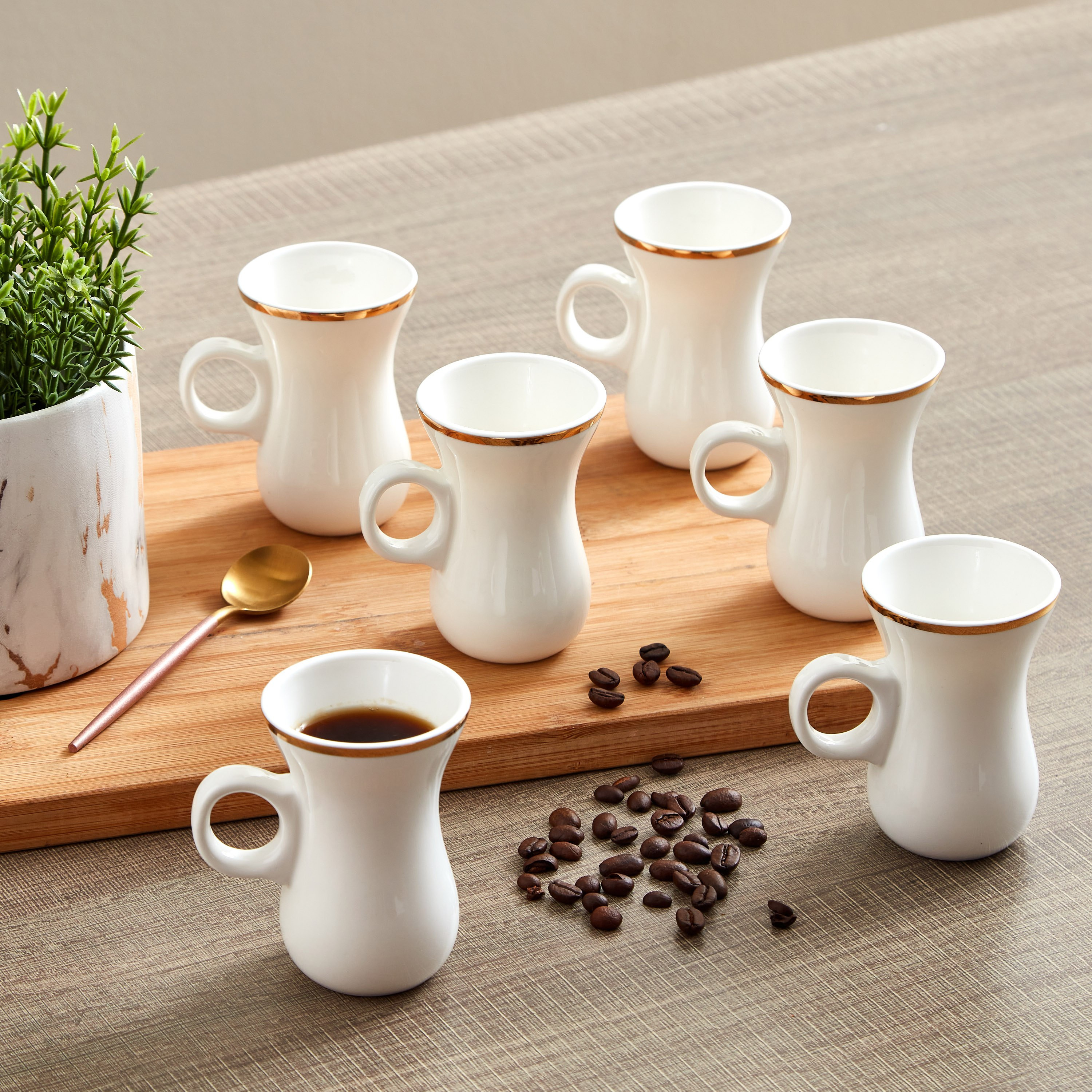 طقم فناجين شاي 6 قطع من تريندي - 100 مل-hbxhomeware-diningandtabletop-coffeeandteasets-image-4