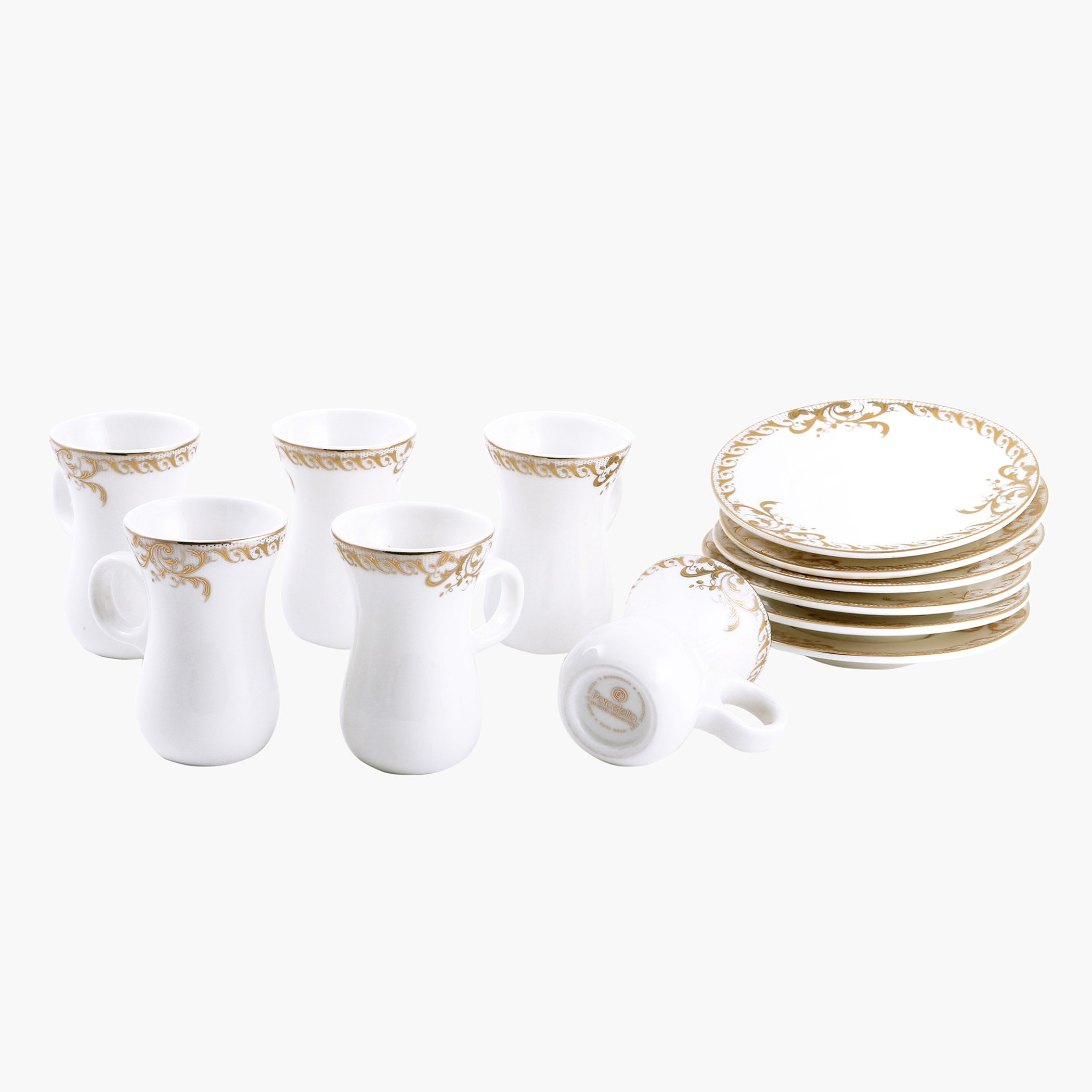طقم فناجين وصحون 12 قطعة من تريندي - 100 مل-hbxhomeware-hbxkitchen-image-4