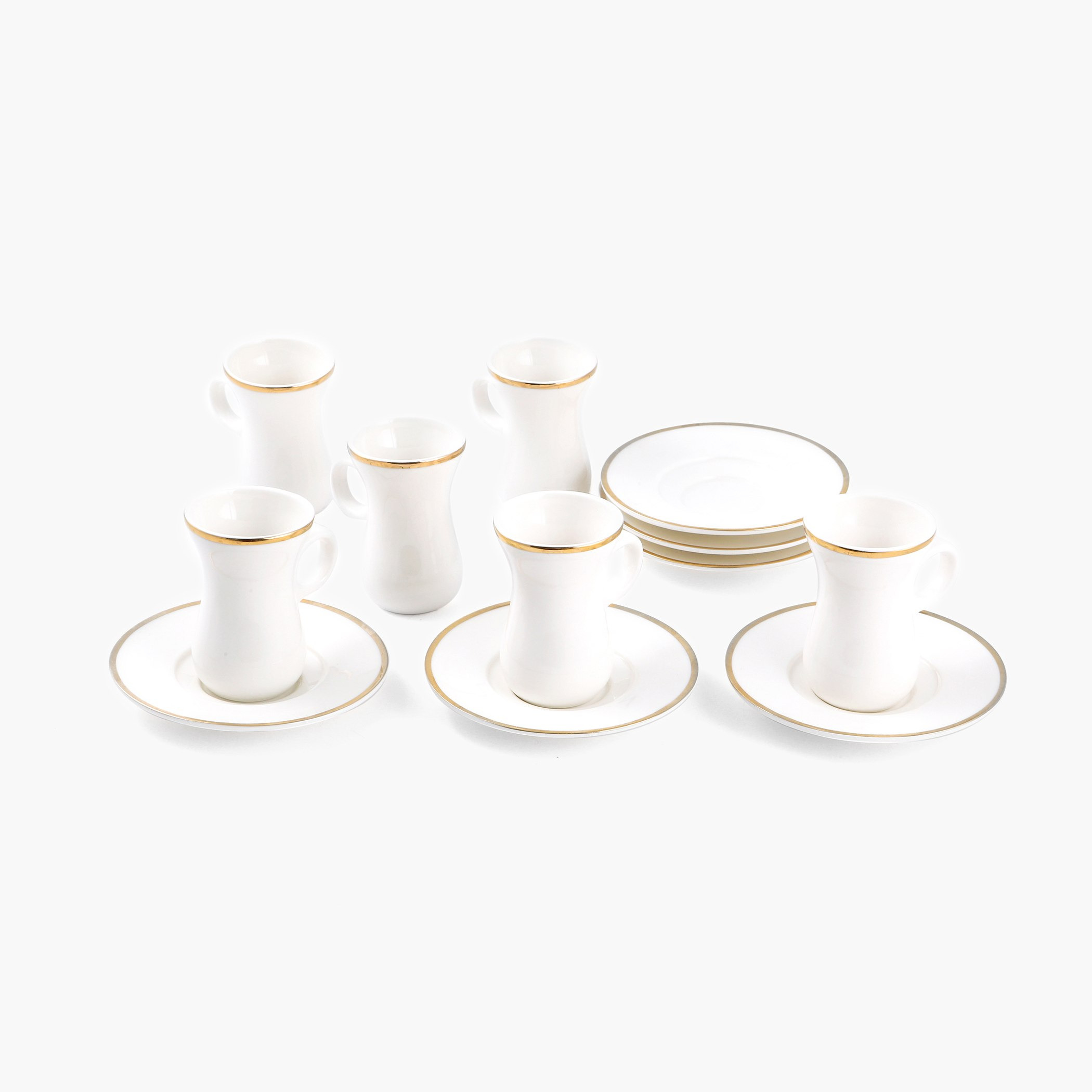 طقم فناجين شاي وصحون 12 قطعة من تريندي - 100 مل-hbxhomeware-hbxkitchen-image-5