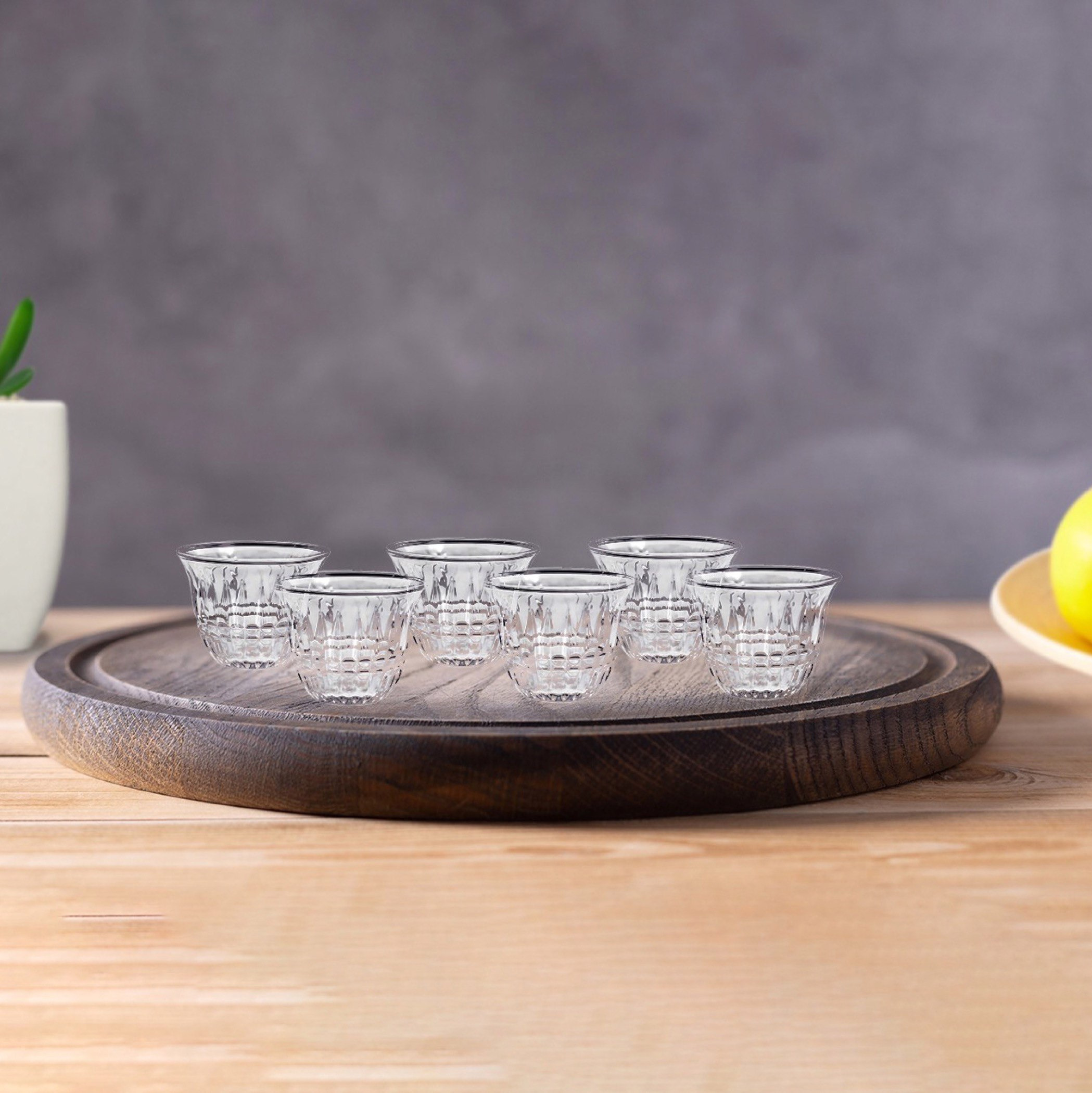 طقم فناجين قهوة بطبعات 6 قطع - 55 مل من تريندي-hbxhomeware-hbxkitchen-image-1