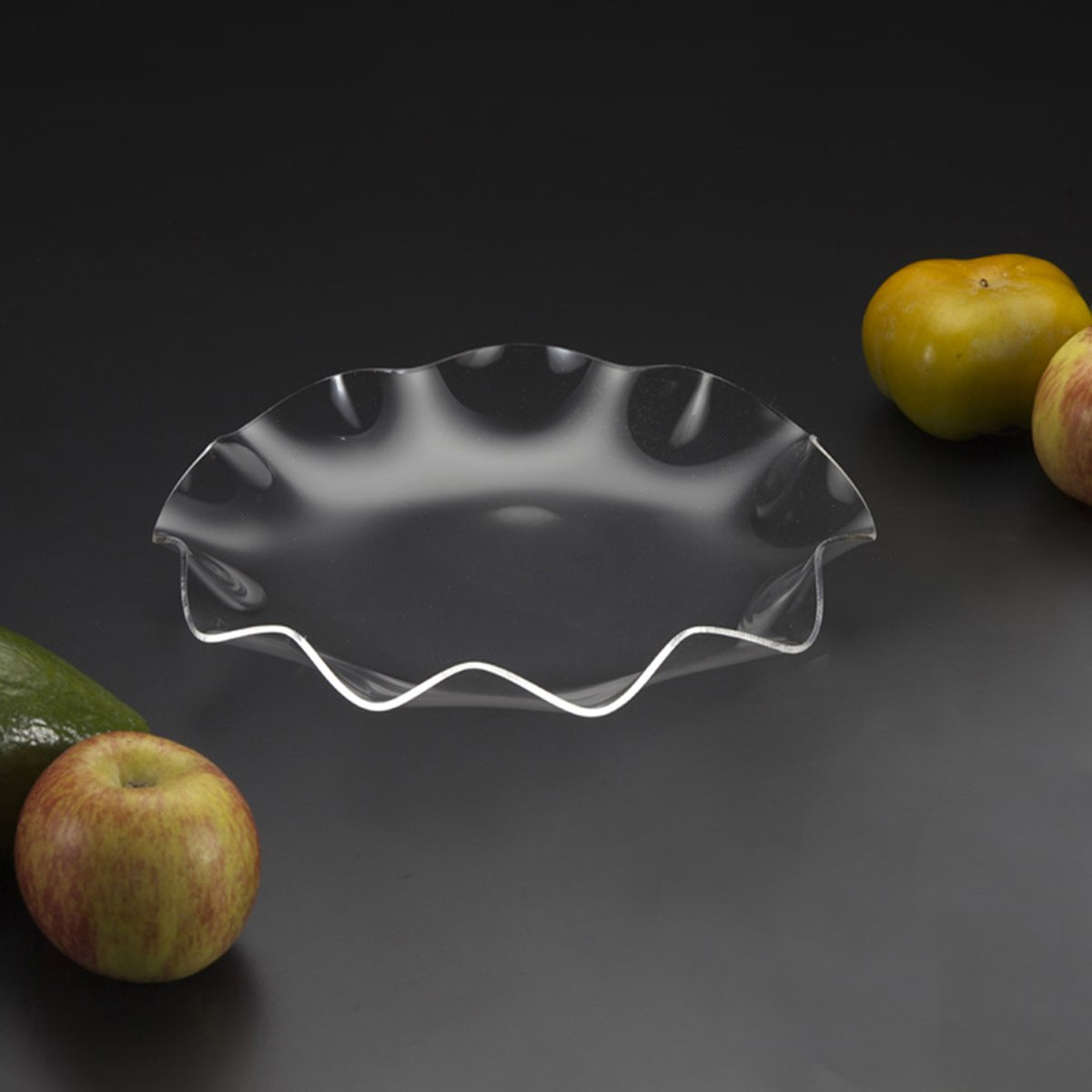 صحن تقديم أكريليك من تريندي - 18.5x5 سم-hbxdecorandfurnishings-tabletop-serveware-image-1