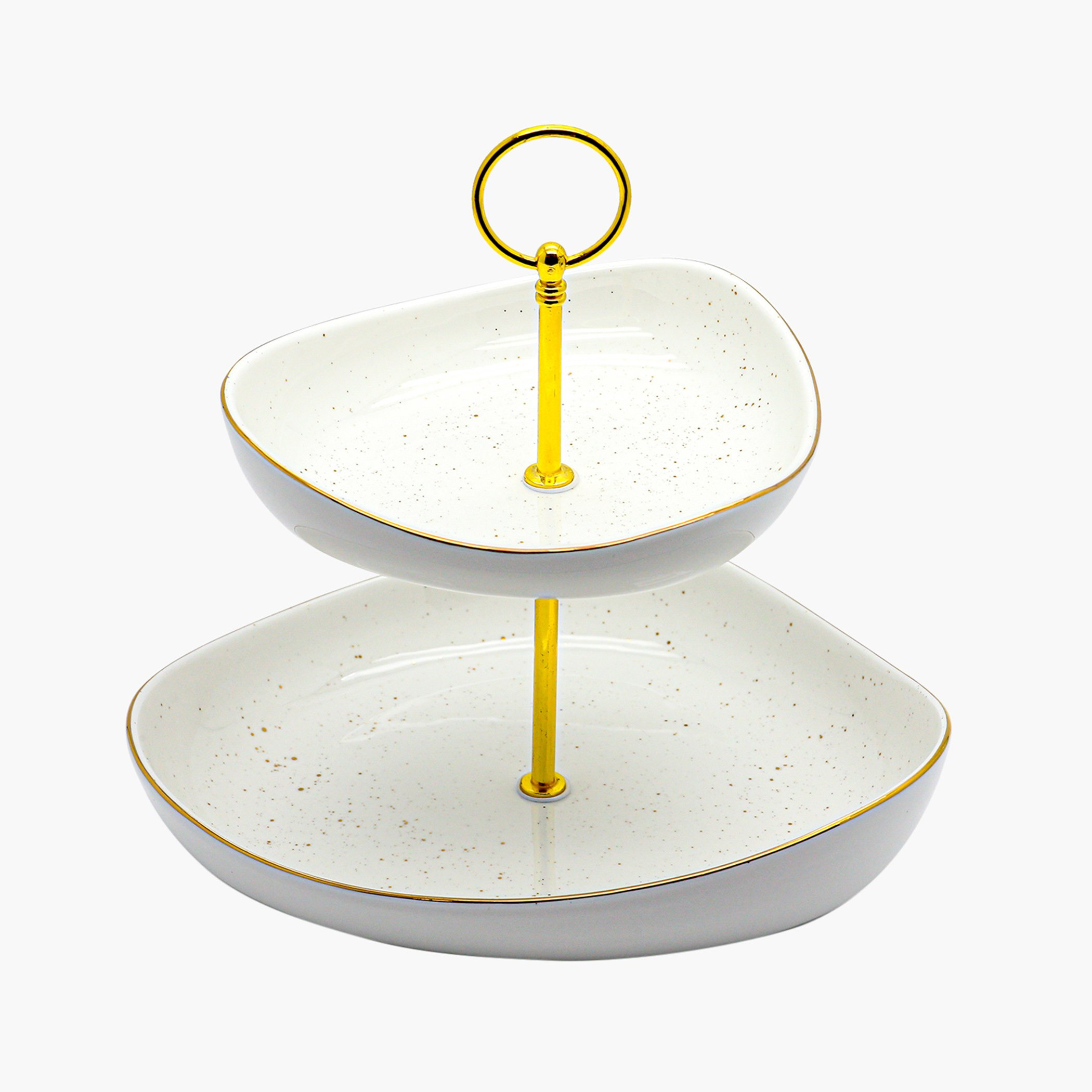 صحن تقديم بطابقين من تريندي - 23.5x23.5x24 سم-hbxdecorandfurnishings-tabletop-serveware-image-2