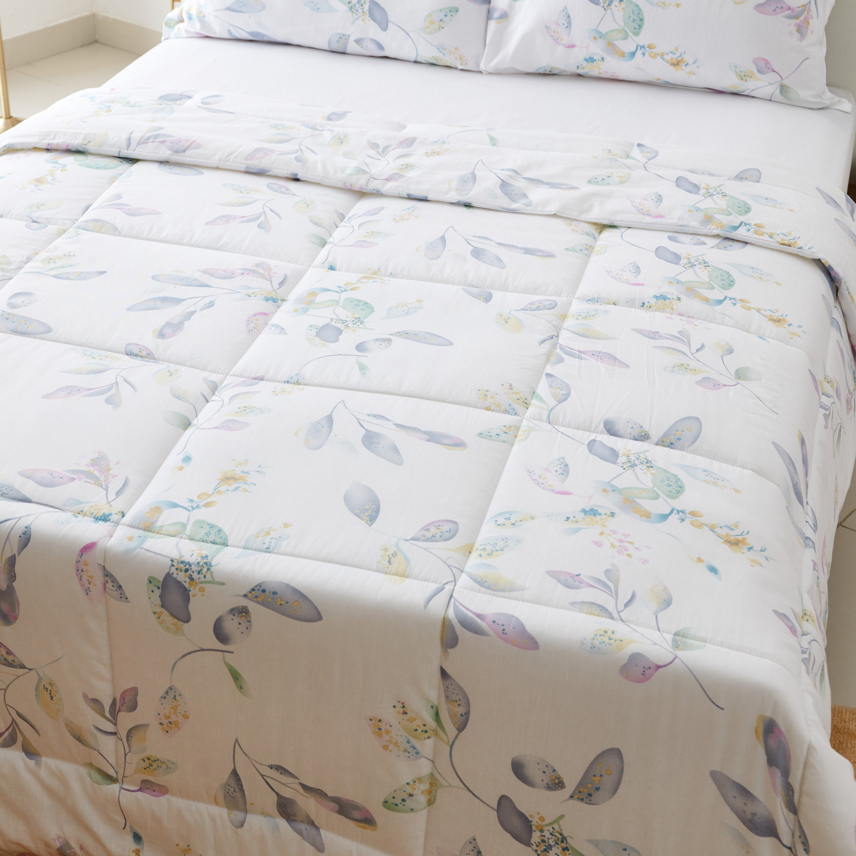 Verona Emily 3-Piece Printed Cotton King Comforter Set - 220x240 cm-hbxhomeware-hbxdecorandfurnishings-image-3