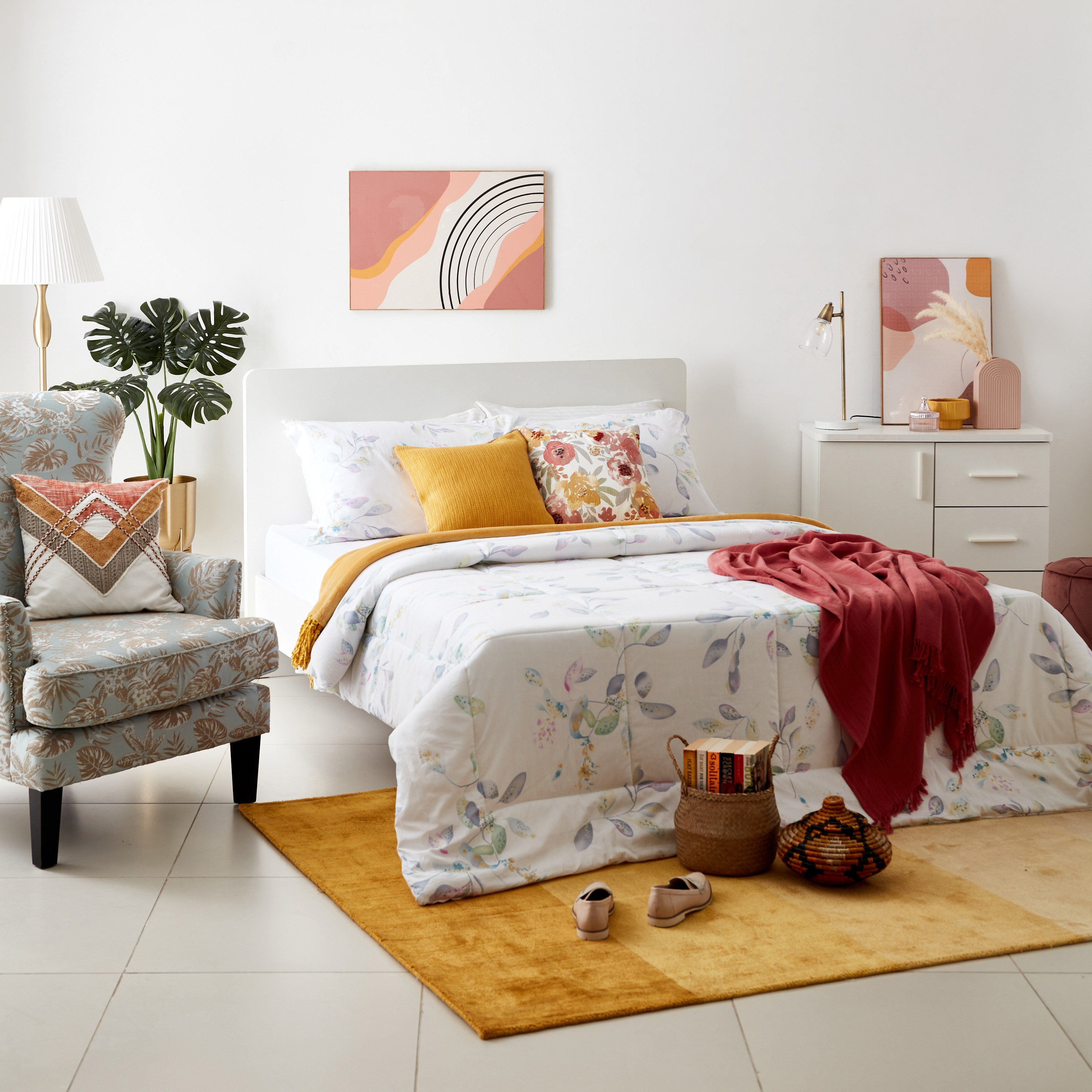 Verona Emily 3-Piece Printed Cotton King Comforter Set - 220x240 cm-hbxhomeware-hbxdecorandfurnishings-image-6