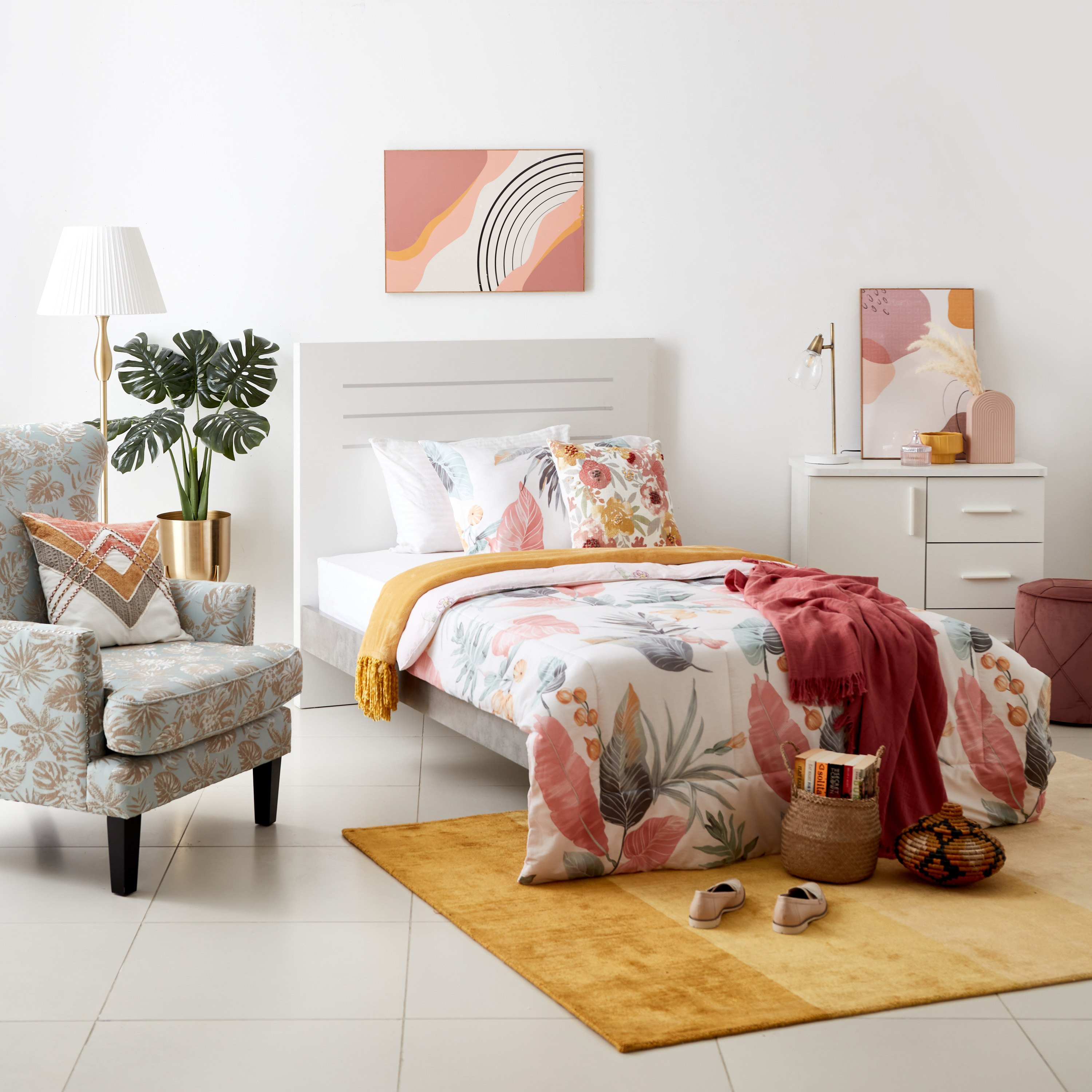 Verona Ara 2-Piece Printed Cotton Twin Comforter Set - 160x220 cm-hbxhomeware-hbxdecorandfurnishings-image-6