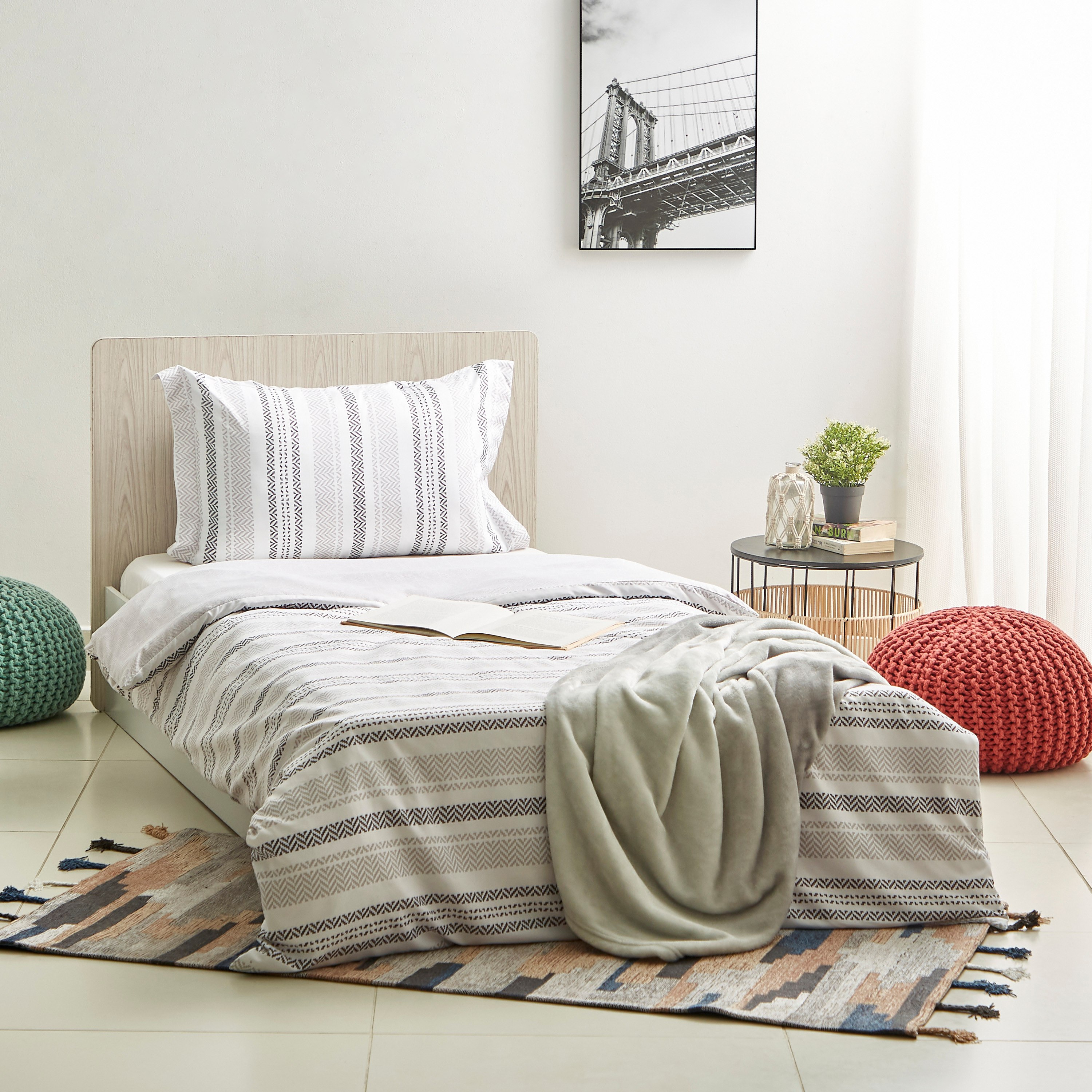 Cyler 2-Piece Microfibre Single Duvet Cover Set - 135x220 cm-hbxhomeware-hbxdecorandfurnishings-image-6