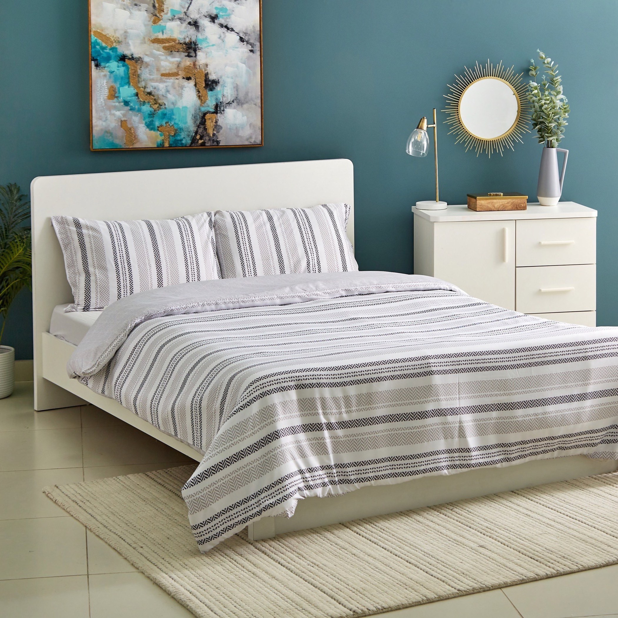 طقم غطاء لحاف كينج مايكروفايبر 3 قطع من سيلر - 220x220 سم-hbxhomeware-hbxdecorandfurnishings-image-1