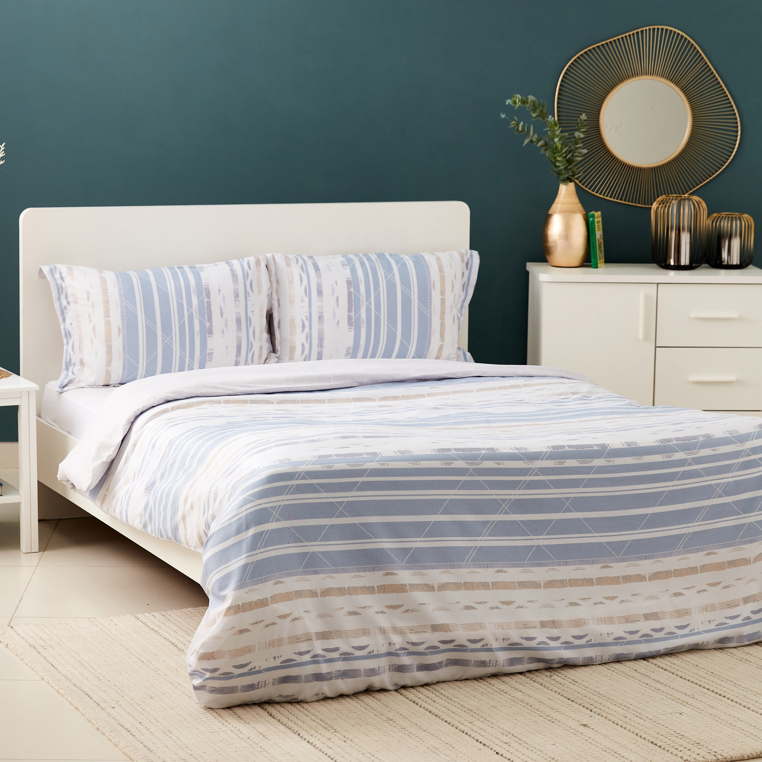 Garry Microfiber 3-Piece King Duvet Cover Set - 220x220 cm-hbxhomeware-hbxdecorandfurnishings-image-1