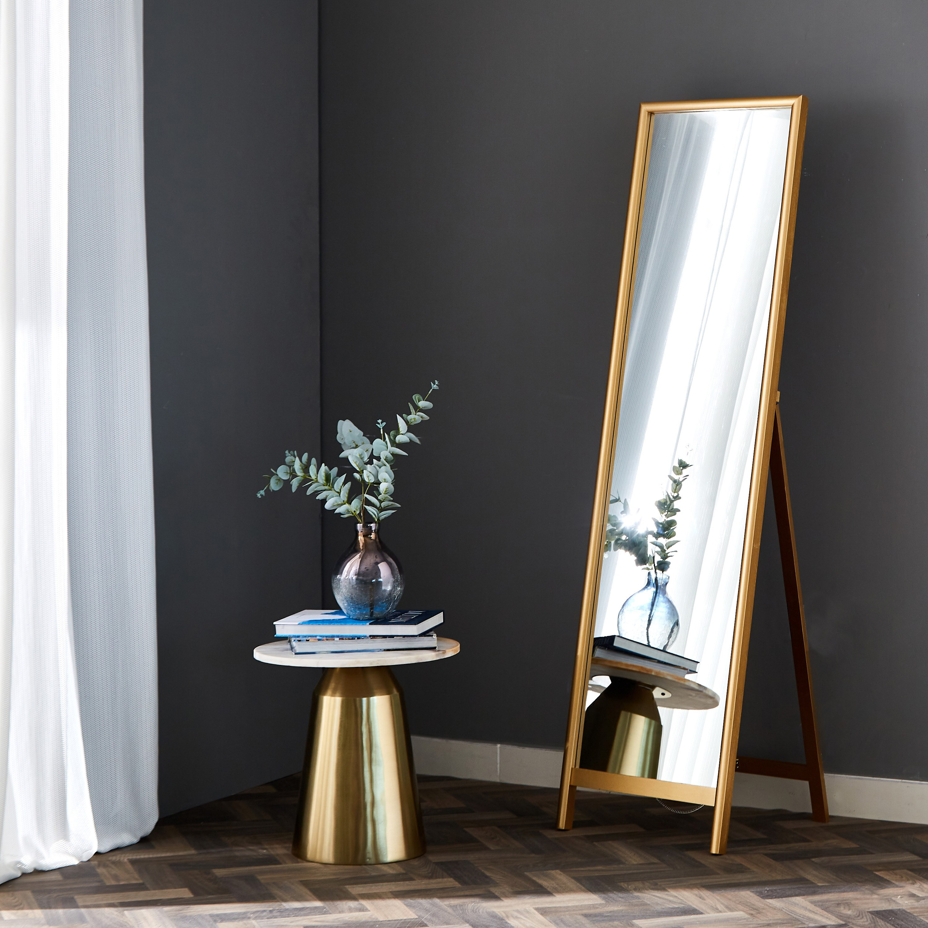 مرآة أرضية عمودية خشبية بأرجل متمدّدة من ديفورا - 45x5x170 سم-hbxhomeware-hbxdecorandfurnishings-image-7
