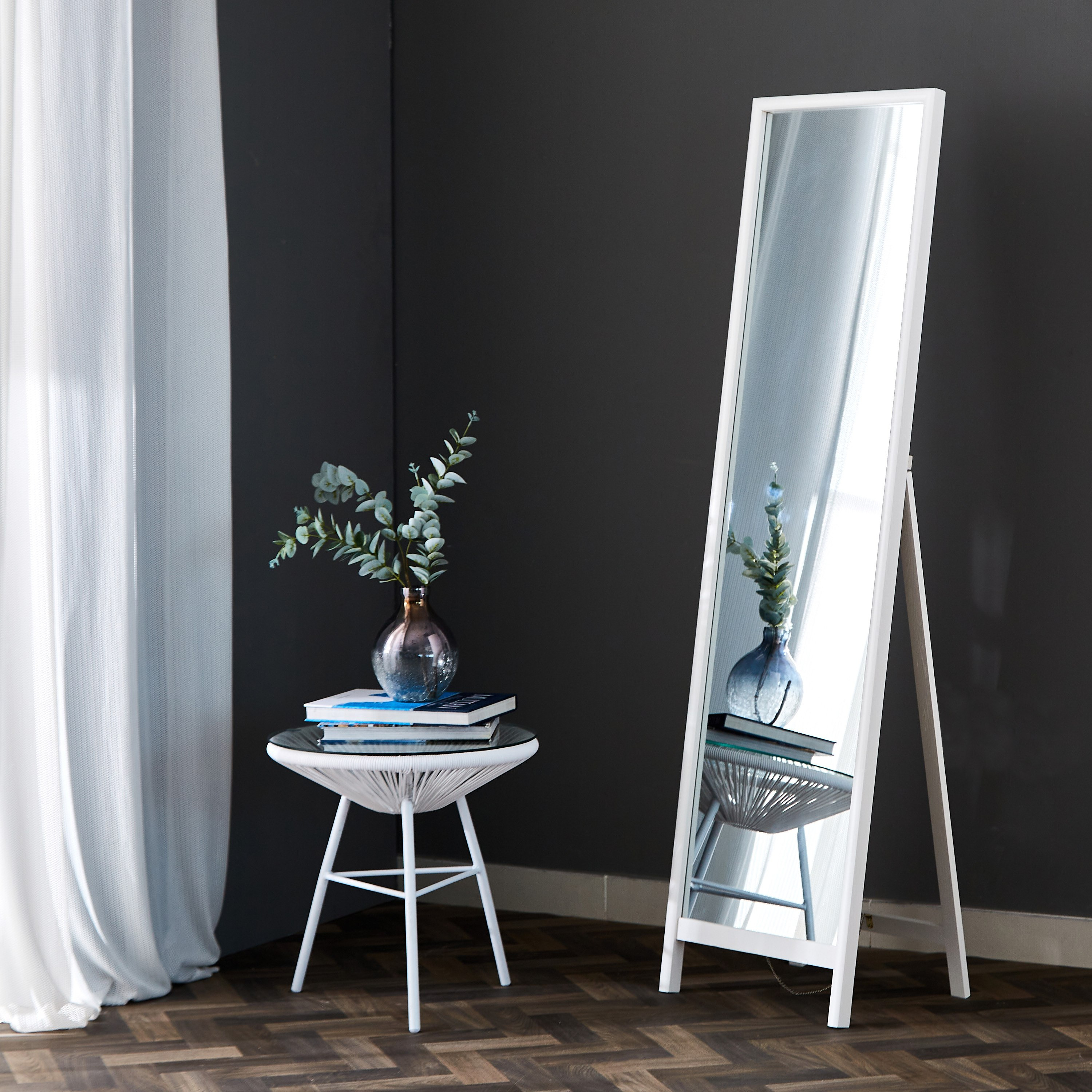 مرآة أرضية خشبية بأرجل متمدّدة من ديفورا - 45x5x170 سم-hbxhomeware-hbxdecorandfurnishings-image-6