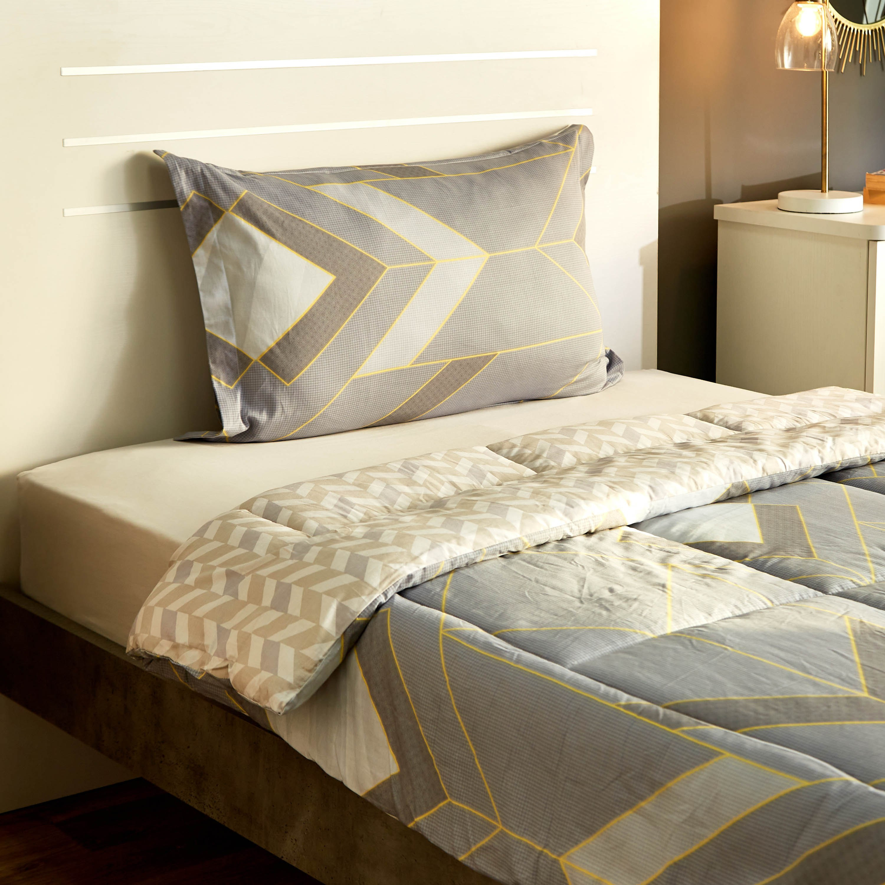 Verona Grace 2-Piece Printed Cotton Twin Comforter Set - 160x220 cm-hbxhomeware-hbxdecorandfurnishings-image-3
