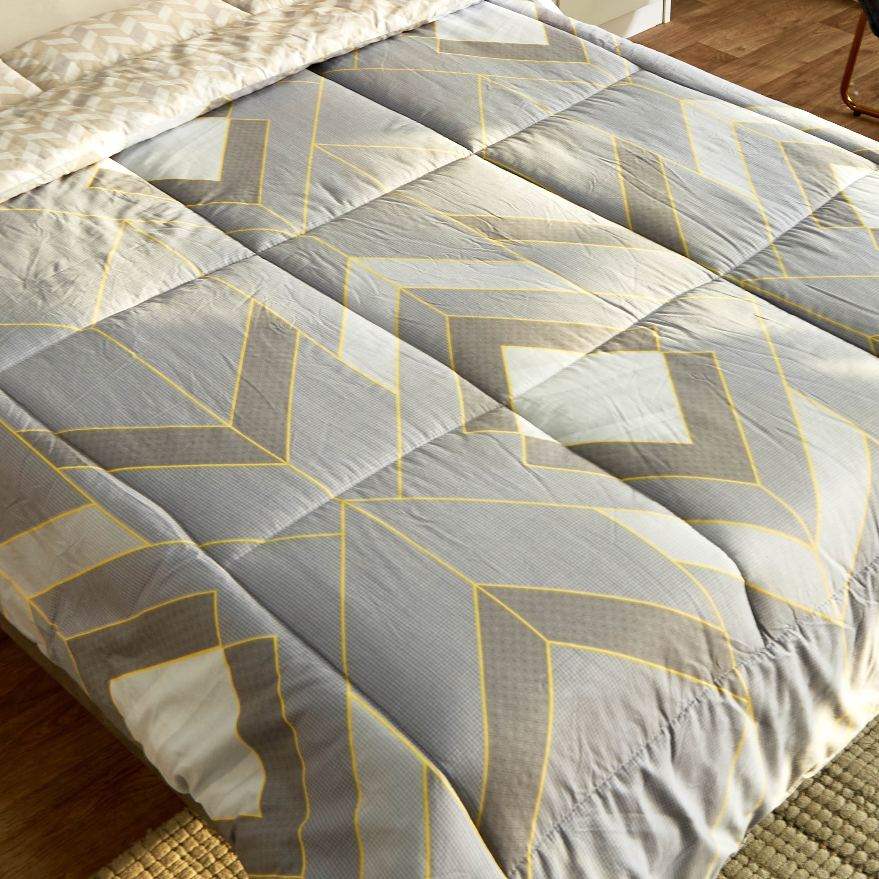 Verona Grace 2-Piece Printed Cotton Twin Comforter Set - 160x220 cm-hbxhomeware-hbxdecorandfurnishings-image-4