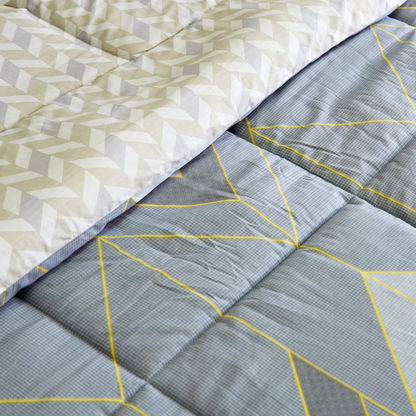 Grace 3-Piece Printed Cotton King Comforter Set - 220x240 cms