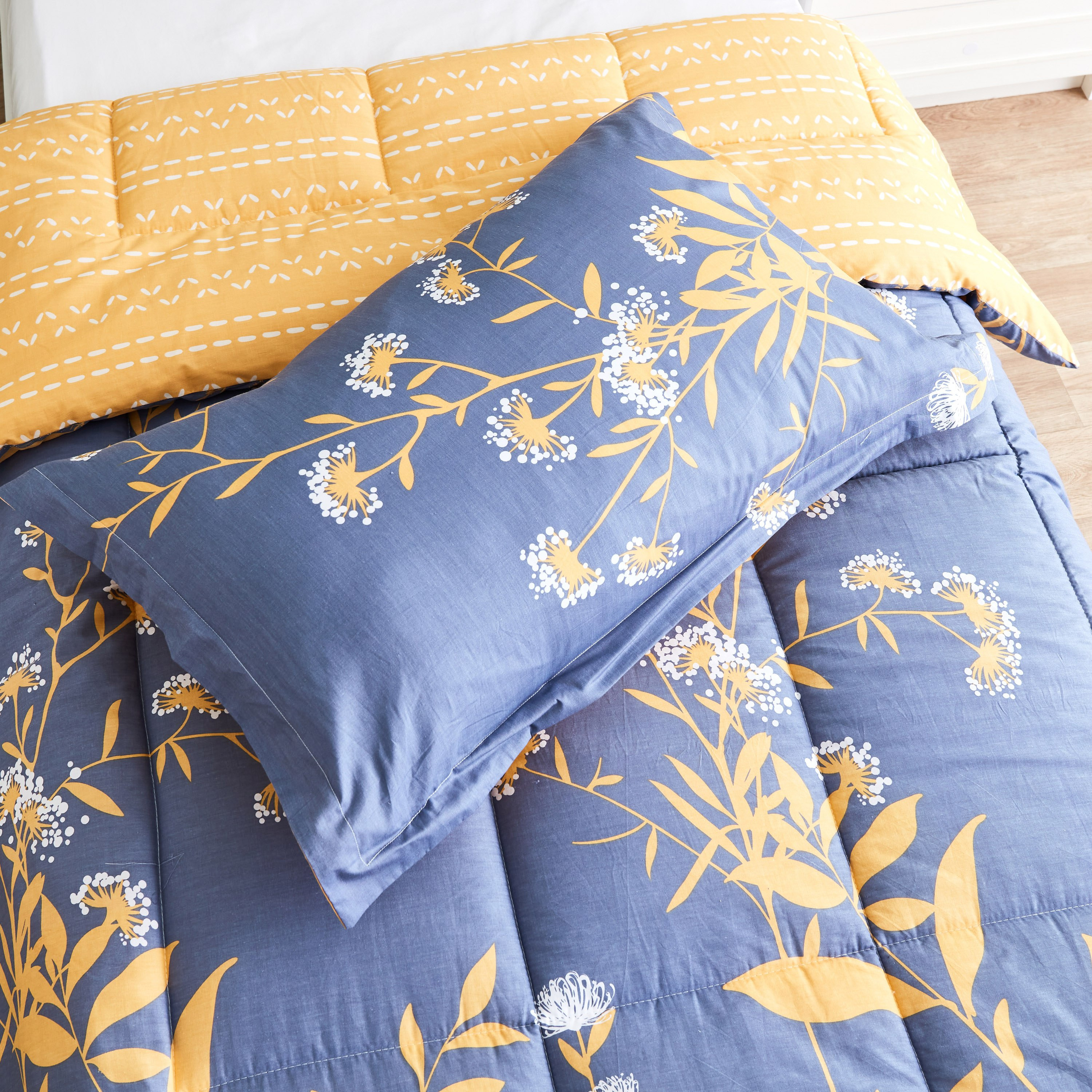 طقم لحاف فردي من قطعتين قطن بطبعات من فيرونا نورا - 135x220 سم-hbxhomeware-hbxdecorandfurnishings-image-5