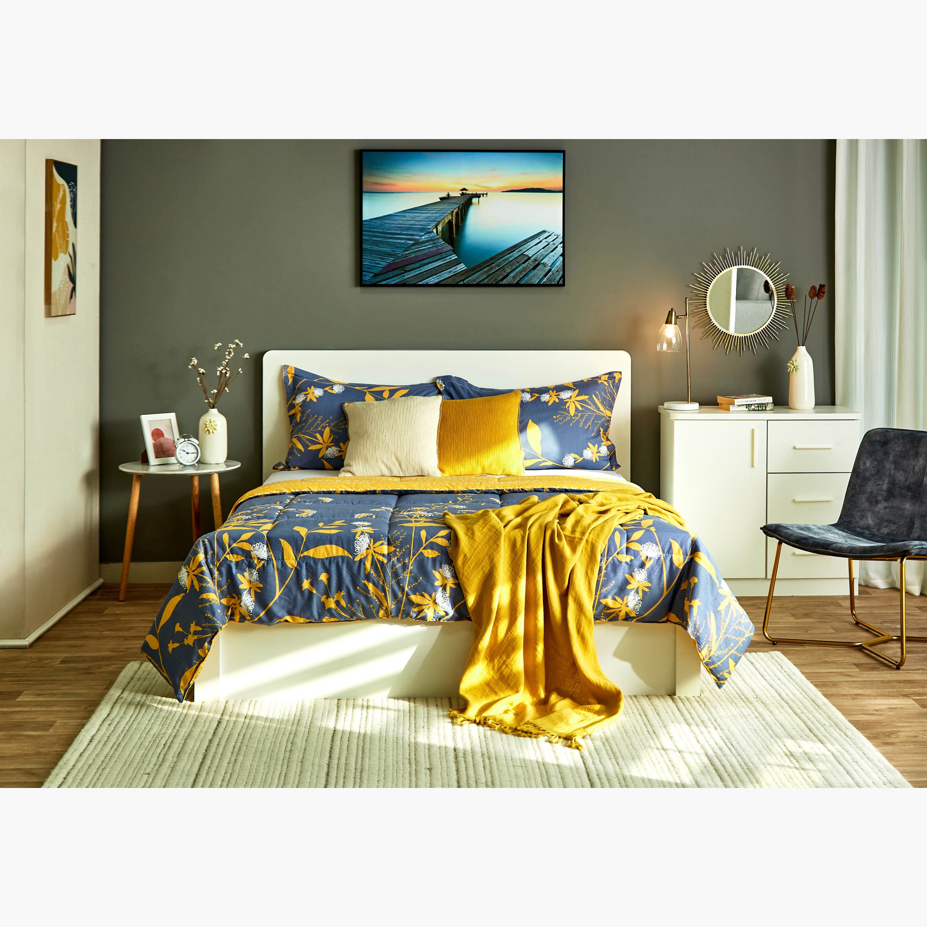 طقم لحاف كوين 3 قطع قطن بطبعات من فيرونا نورا - 200x240 سم-PROMO_HB_AE_B1G1_250925-image-7