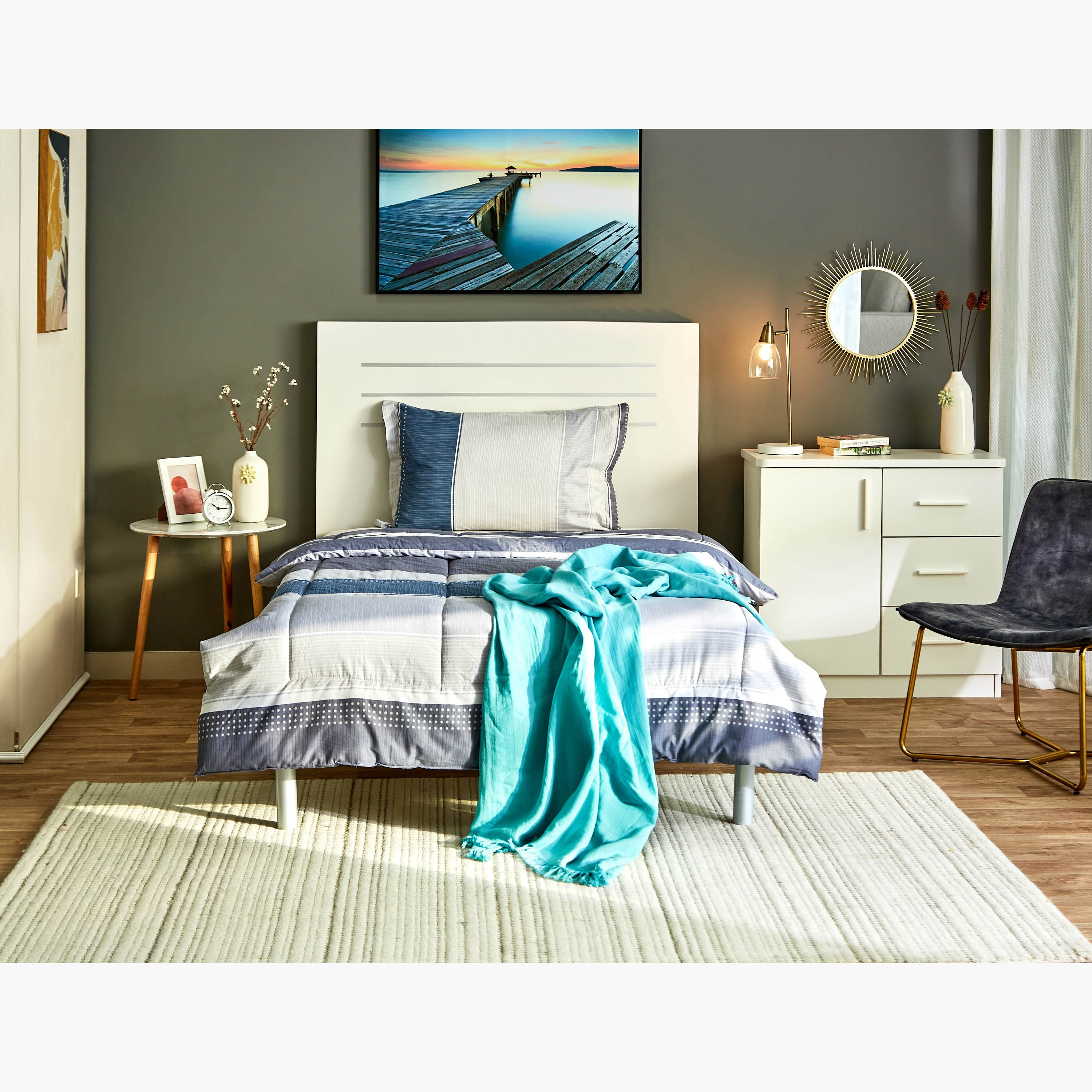 Verona Riley 2-Piece Printed Cotton Twin Comforter Set - 160x220 cm-hbxhomeware-hbxdecorandfurnishings-image-7