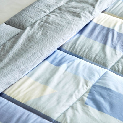 Zoey 3-Piece Queen Printed Cotton Comforter Set - 200x240 cms