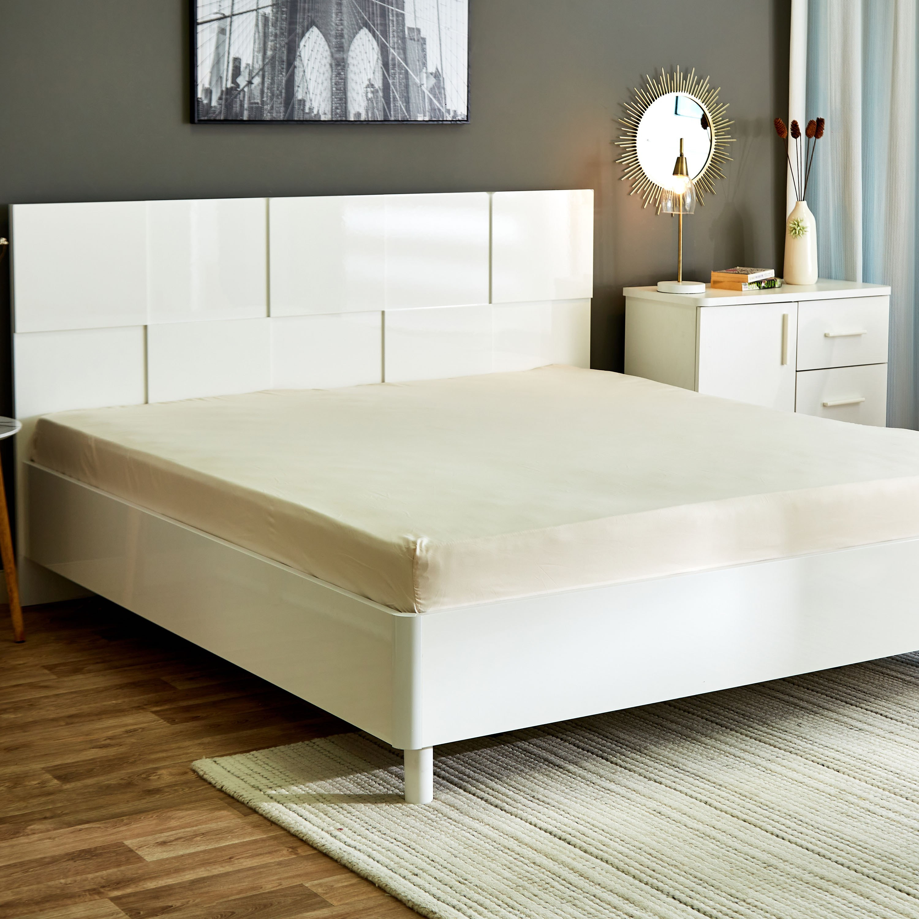 طقم لحاف كينج جاكار 7 قطع - 220x240 سم - جايران-hbxhomeware-hbxdecorandfurnishings-image-4