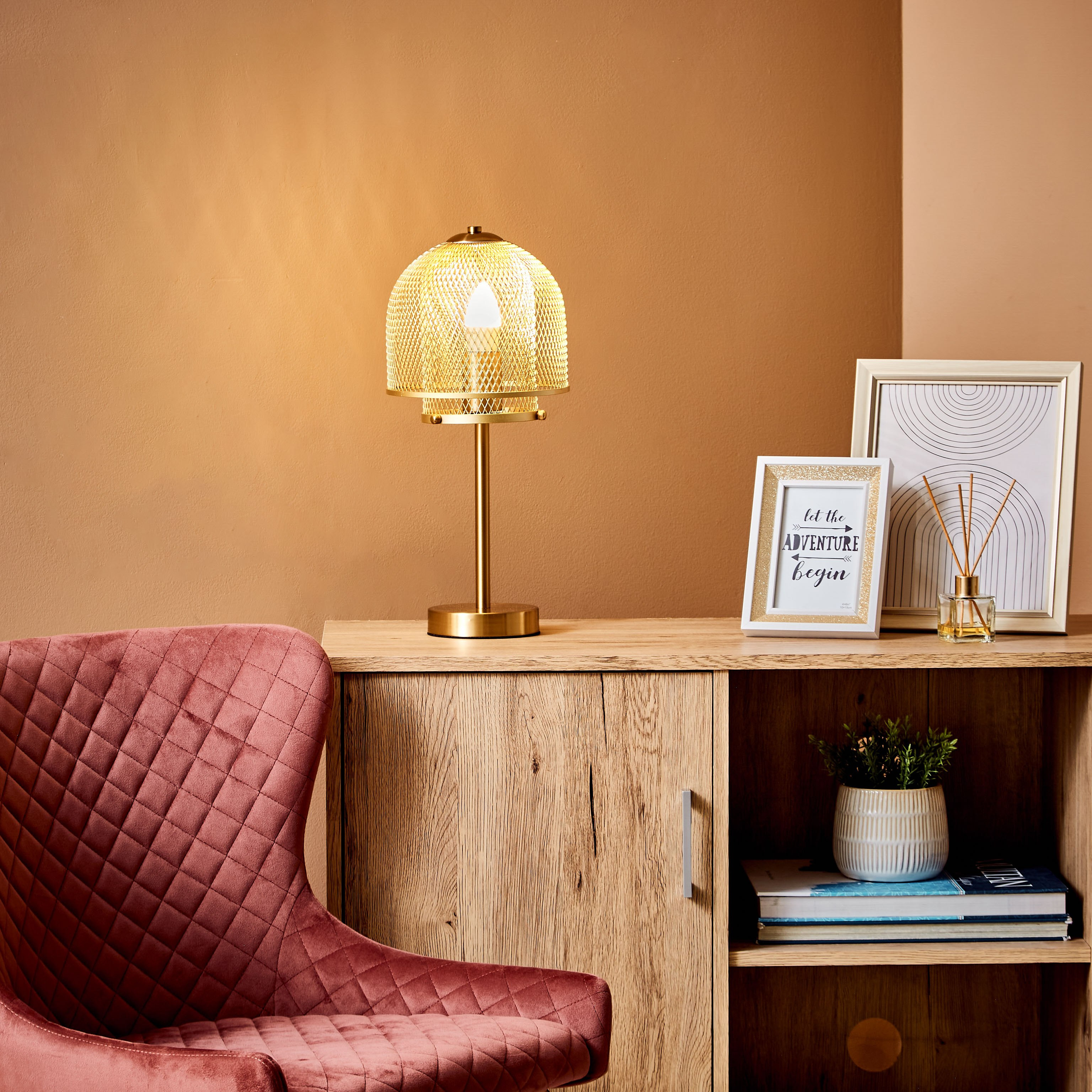 مصباح طاولة شبكي من إلما - 45x21 سم-hbxlivingroom-lighting-tablelamps-image-5
