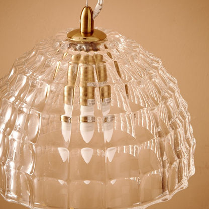 Elma Glass Ceiling Lamp - 19x23 cms