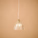 Elma Glass Striped Ceiling Lamp - 25x24 cm-Ceiling Lamps-thumbnailMobile-1
