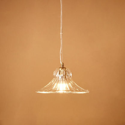 Elma Glass Ceiling Lamp - 17x30 cms