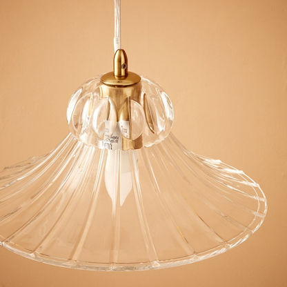 Elma Glass Ceiling Lamp - 17x30 cm