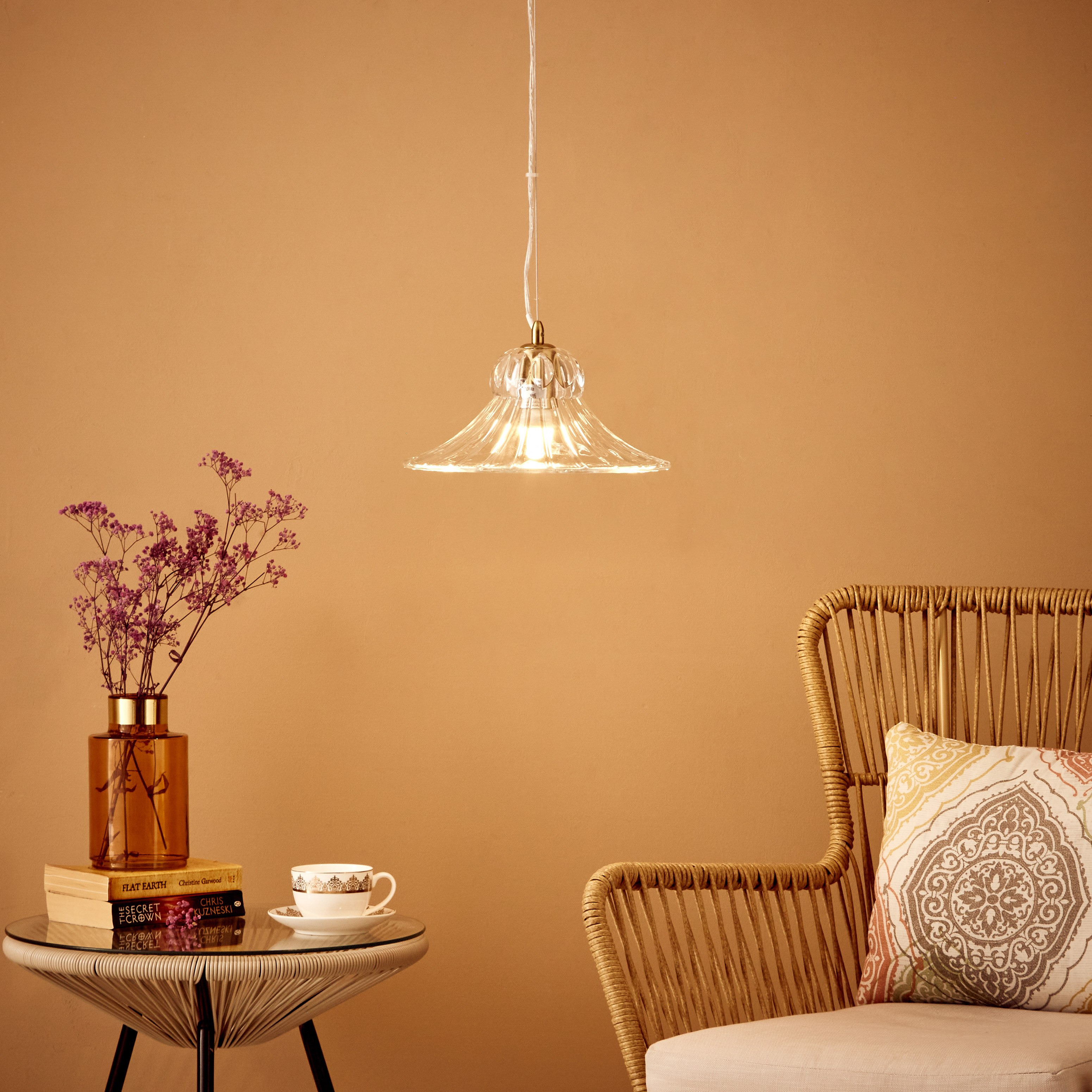 مصباح سقف زجاج من إلما - 17x30 سم-hbxhomeware-hbxdecorandfurnishings-image-5